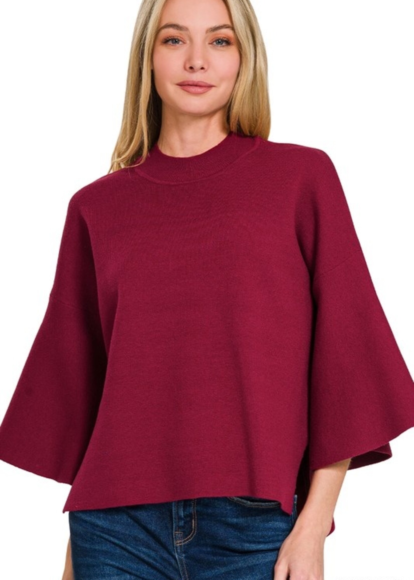 Bell sleeve sweater +4 colors