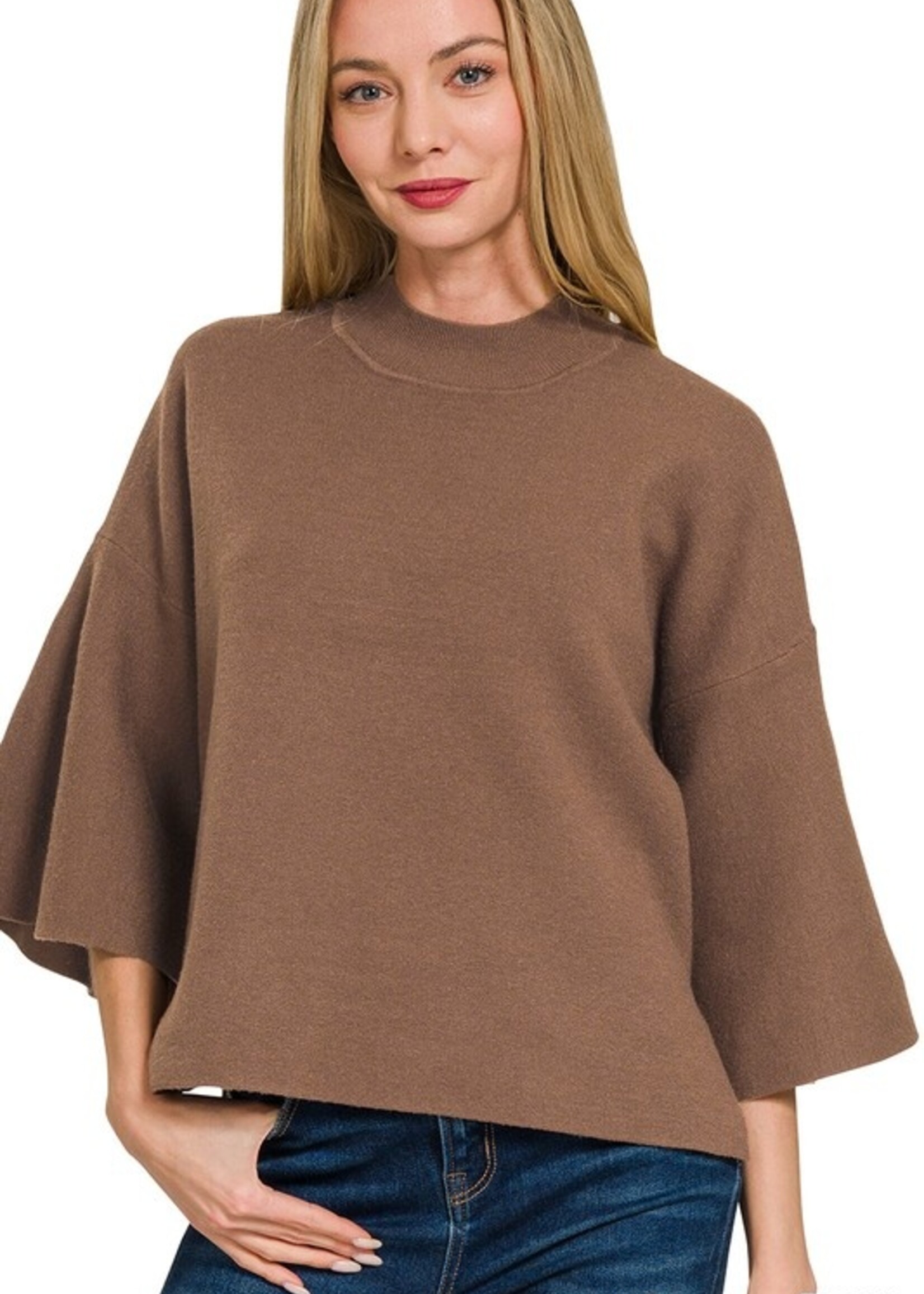 Bell sleeve sweater +4 colors