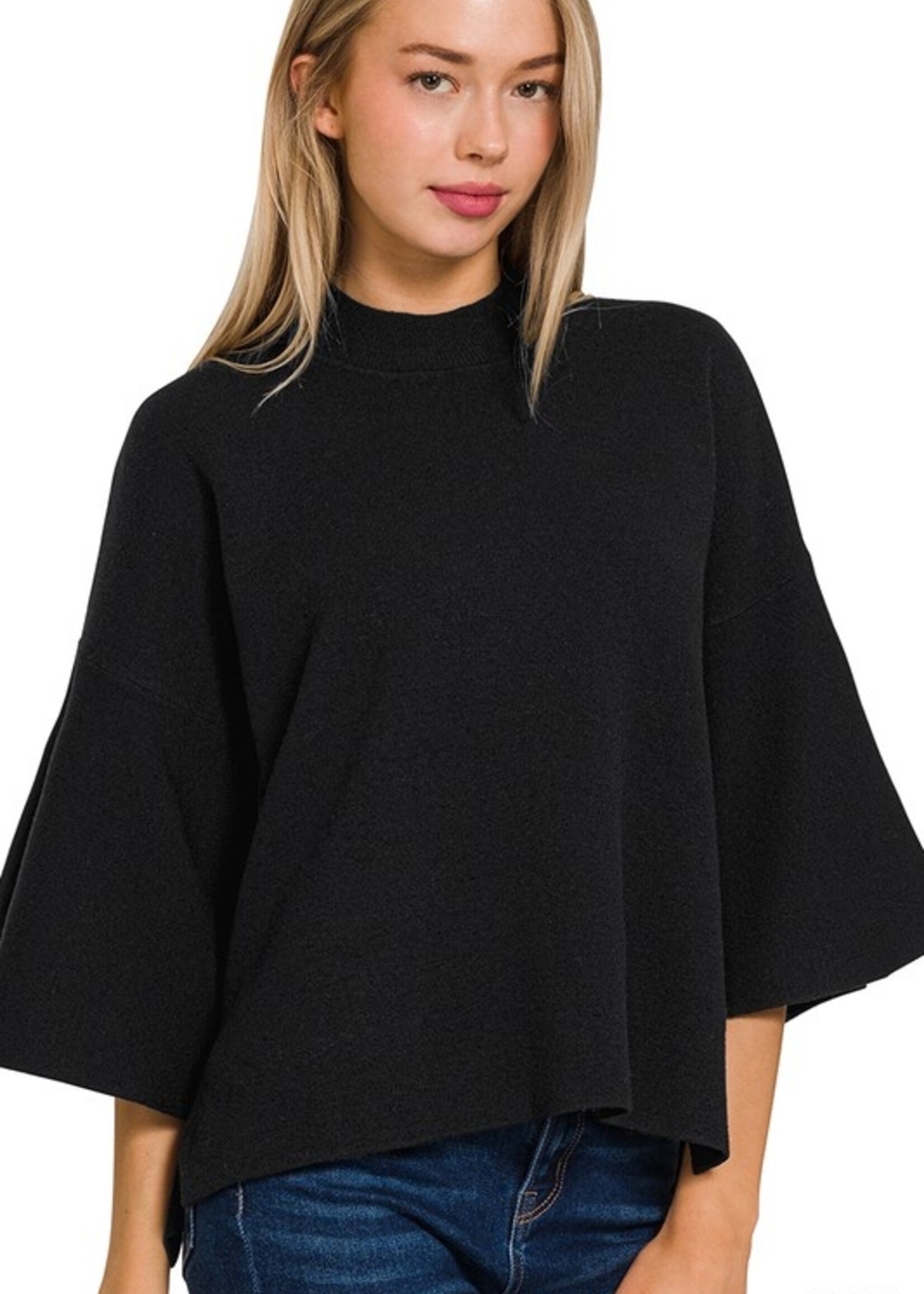 Bell sleeve sweater +4 colors