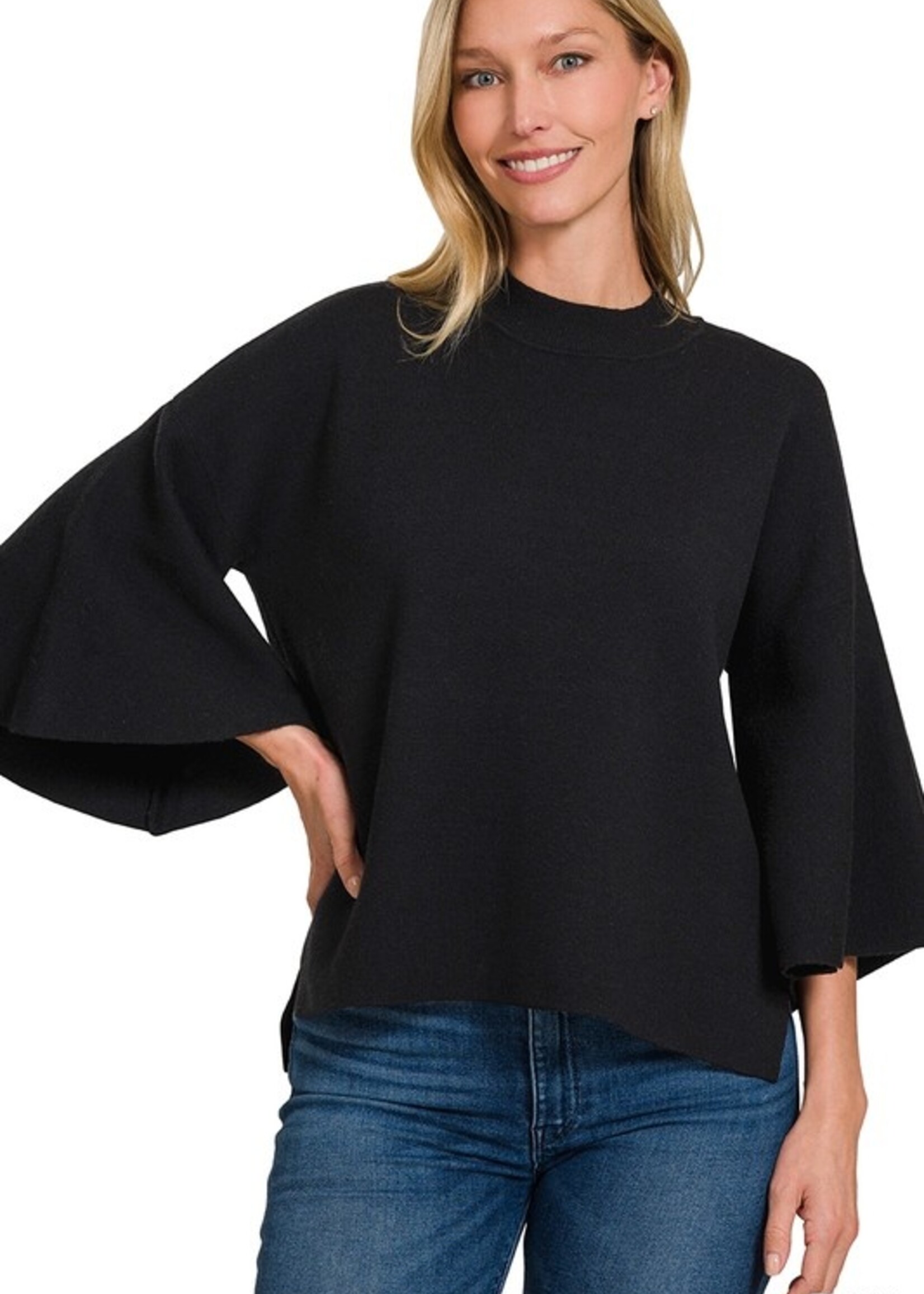 Bell sleeve sweater +4 colors