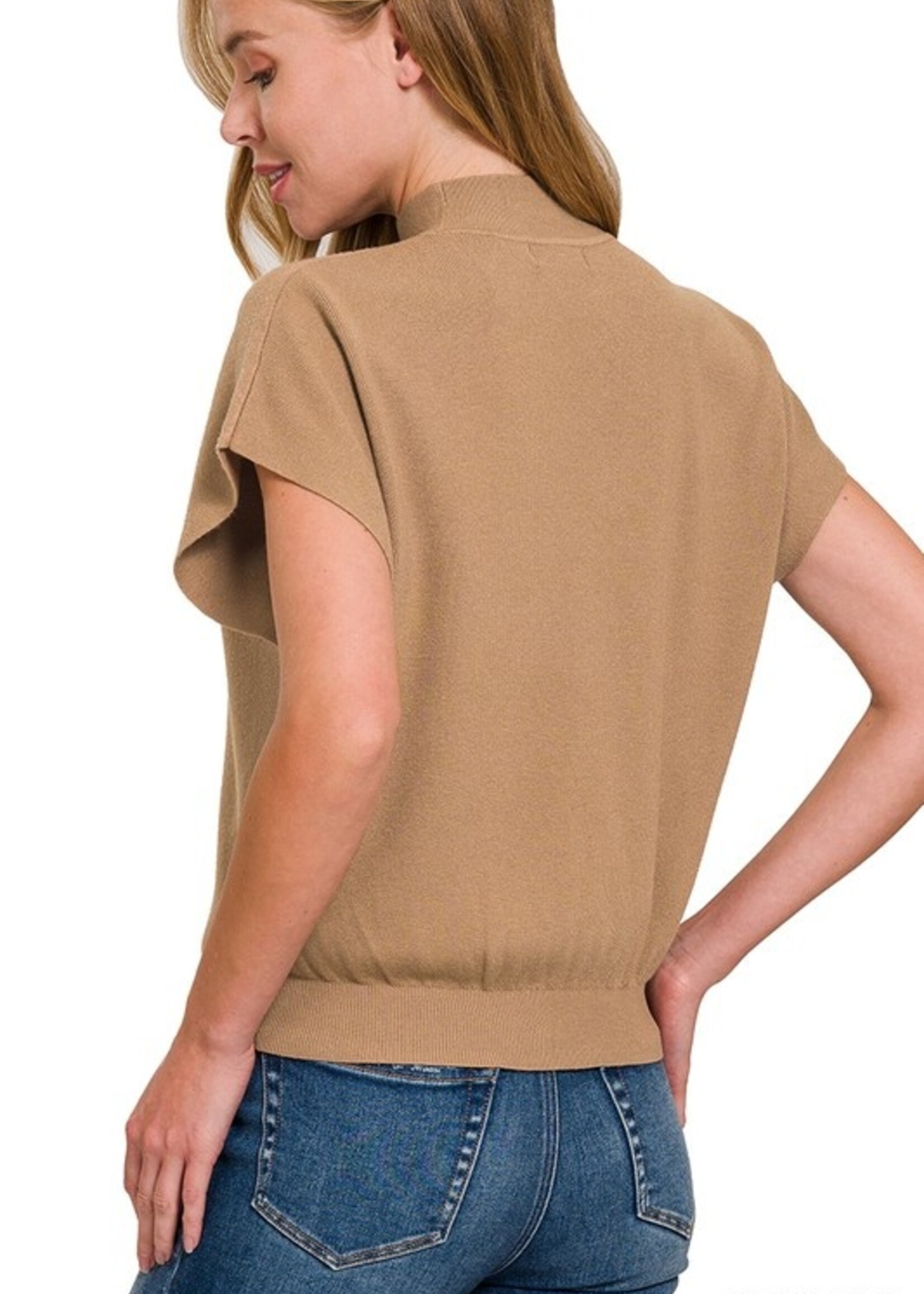 Dolman mock neck top +5 colors