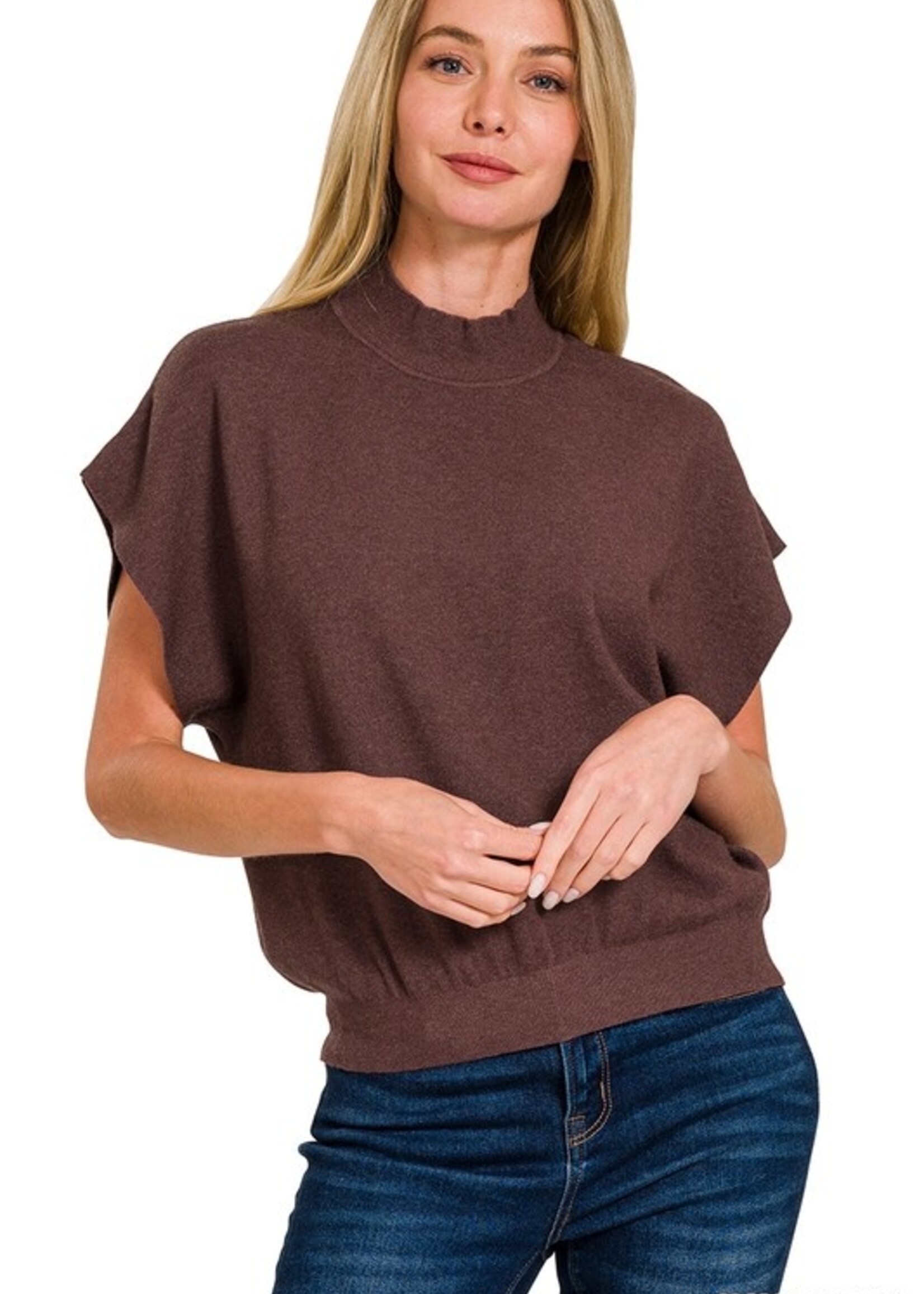 Dolman mock neck top +5 colors