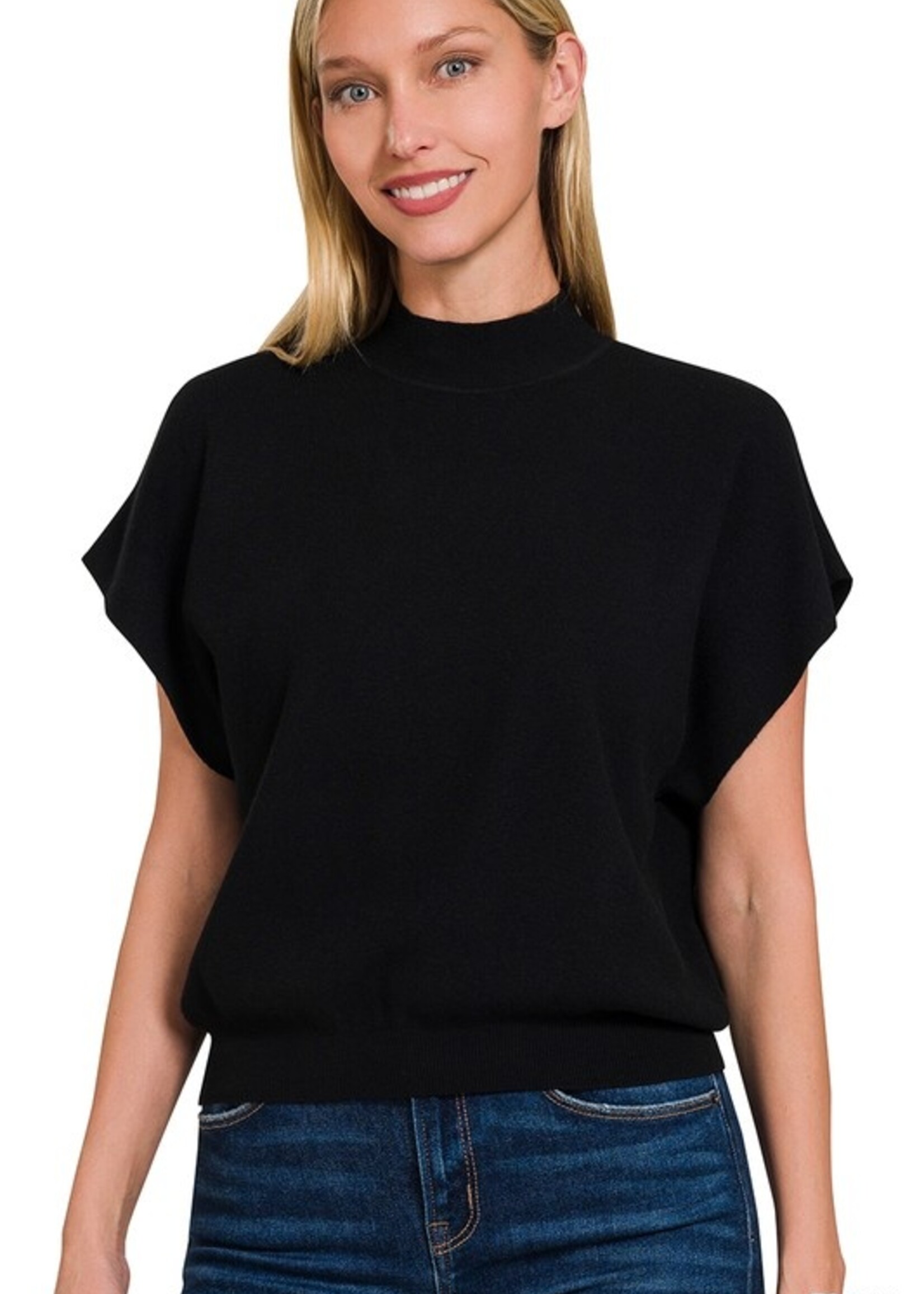 Dolman mock neck top +5 colors
