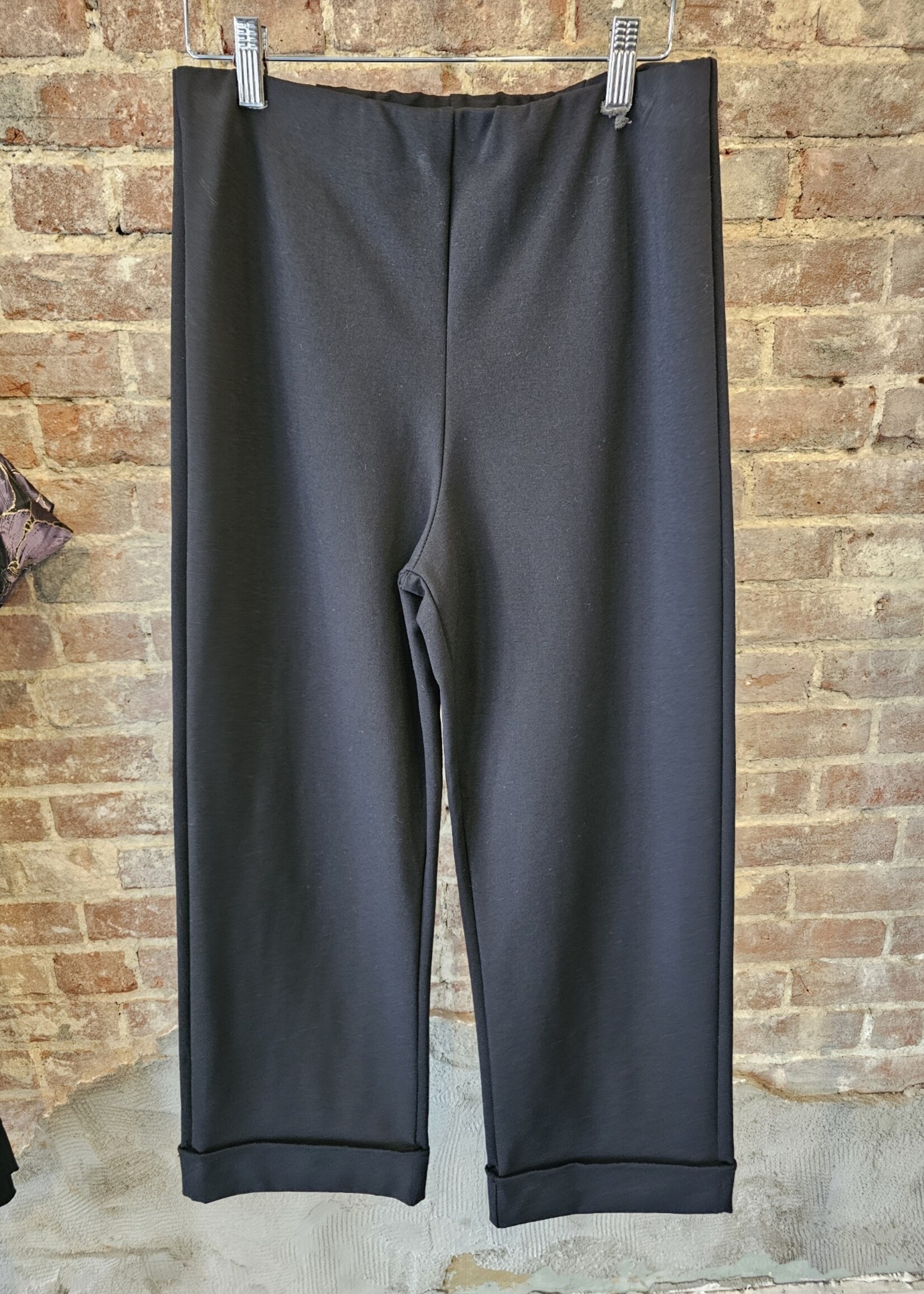 Ponte wide cuff pant +2 colors