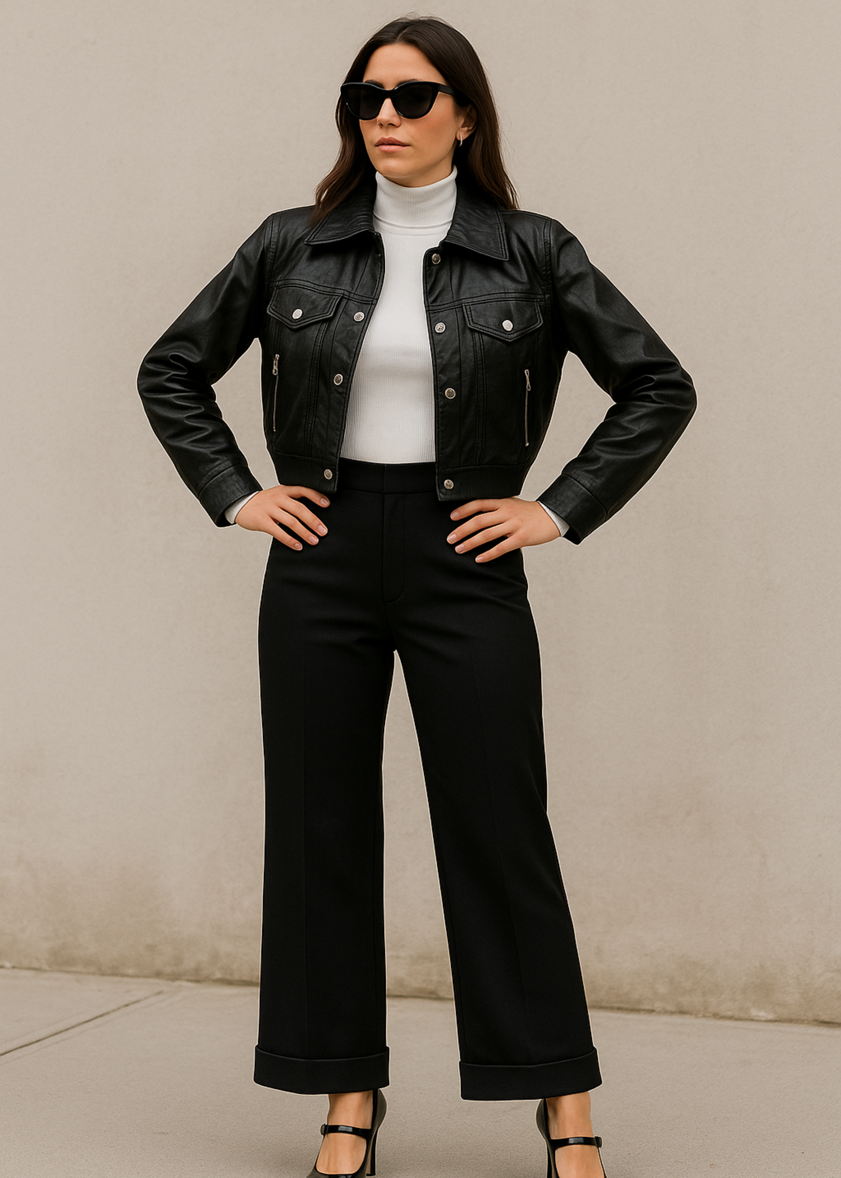 Ponte wide cuff pant +2 colors