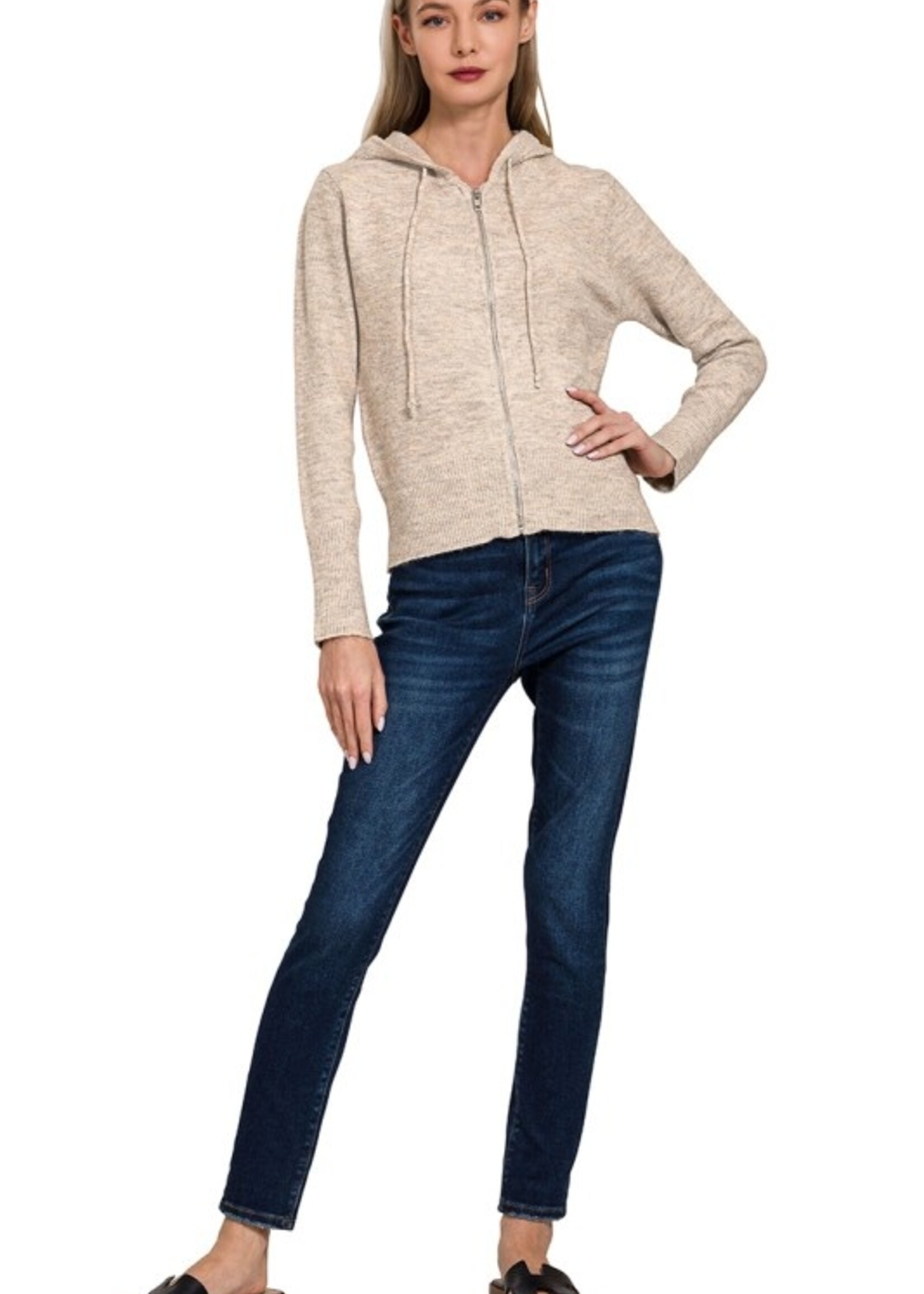 Knit zip hoodie +2 colors