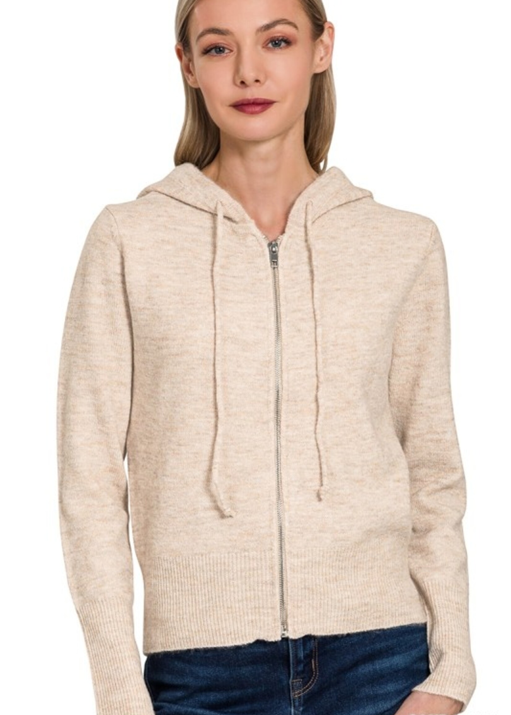 Knit zip hoodie +2 colors