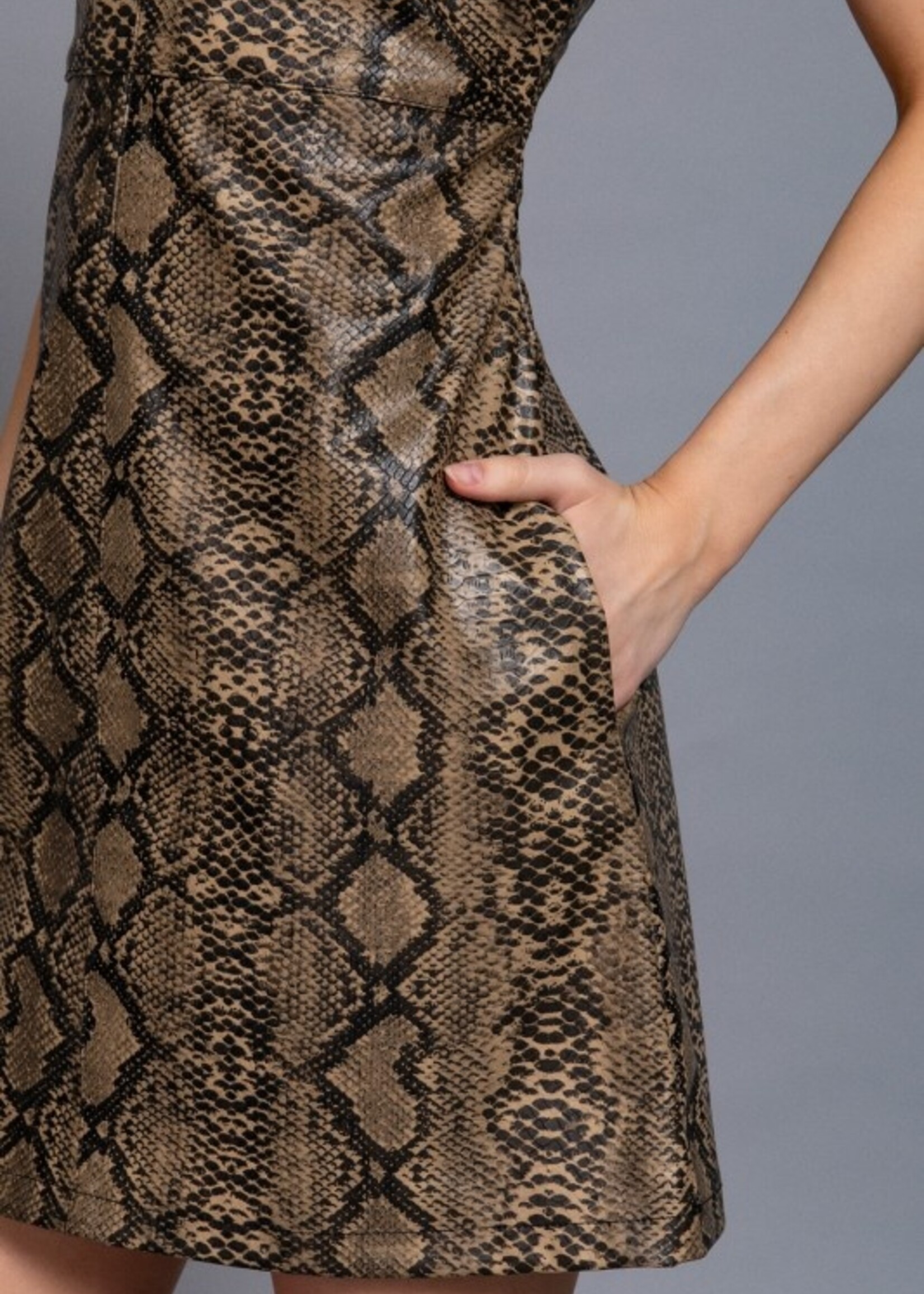 Snake leather dress