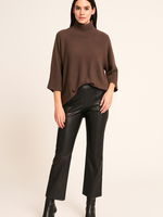 Ribbed sleeve mock neck +5 colors