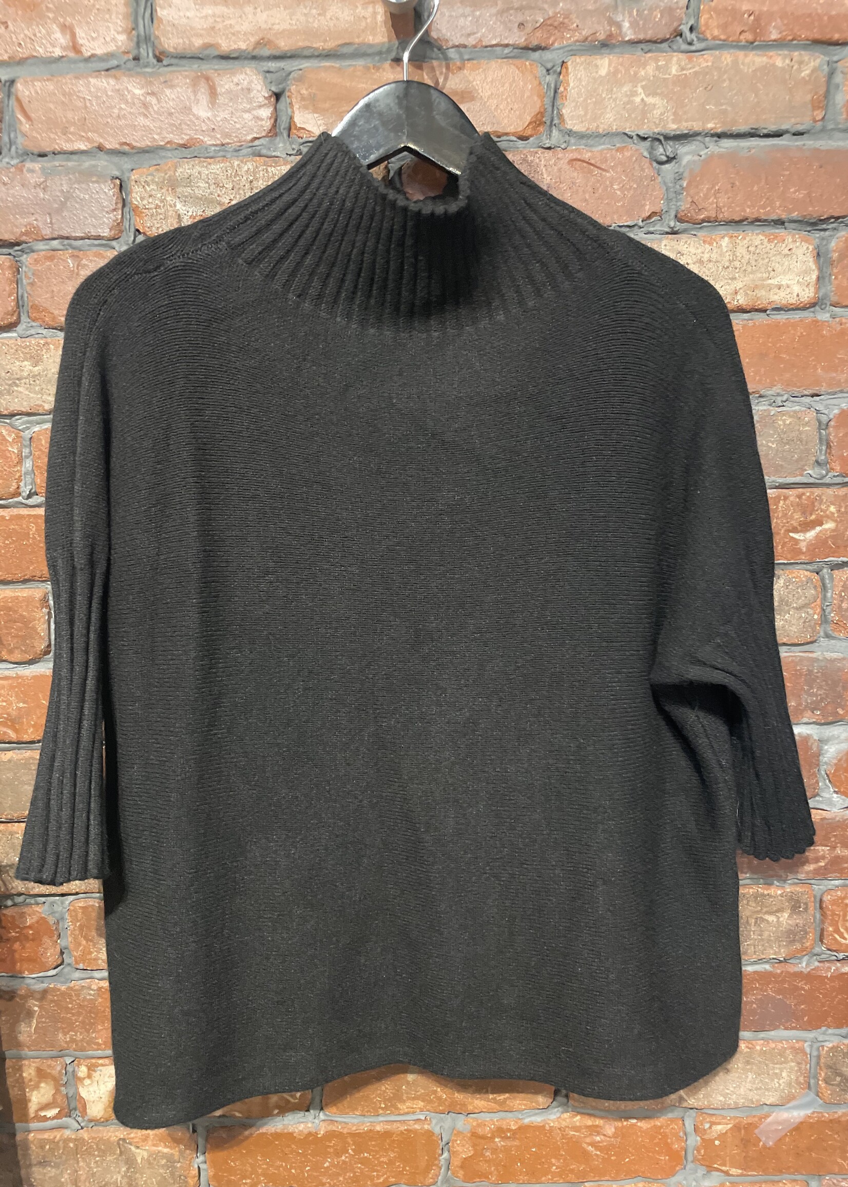 Ribbed sleeve mock neck +5 colors