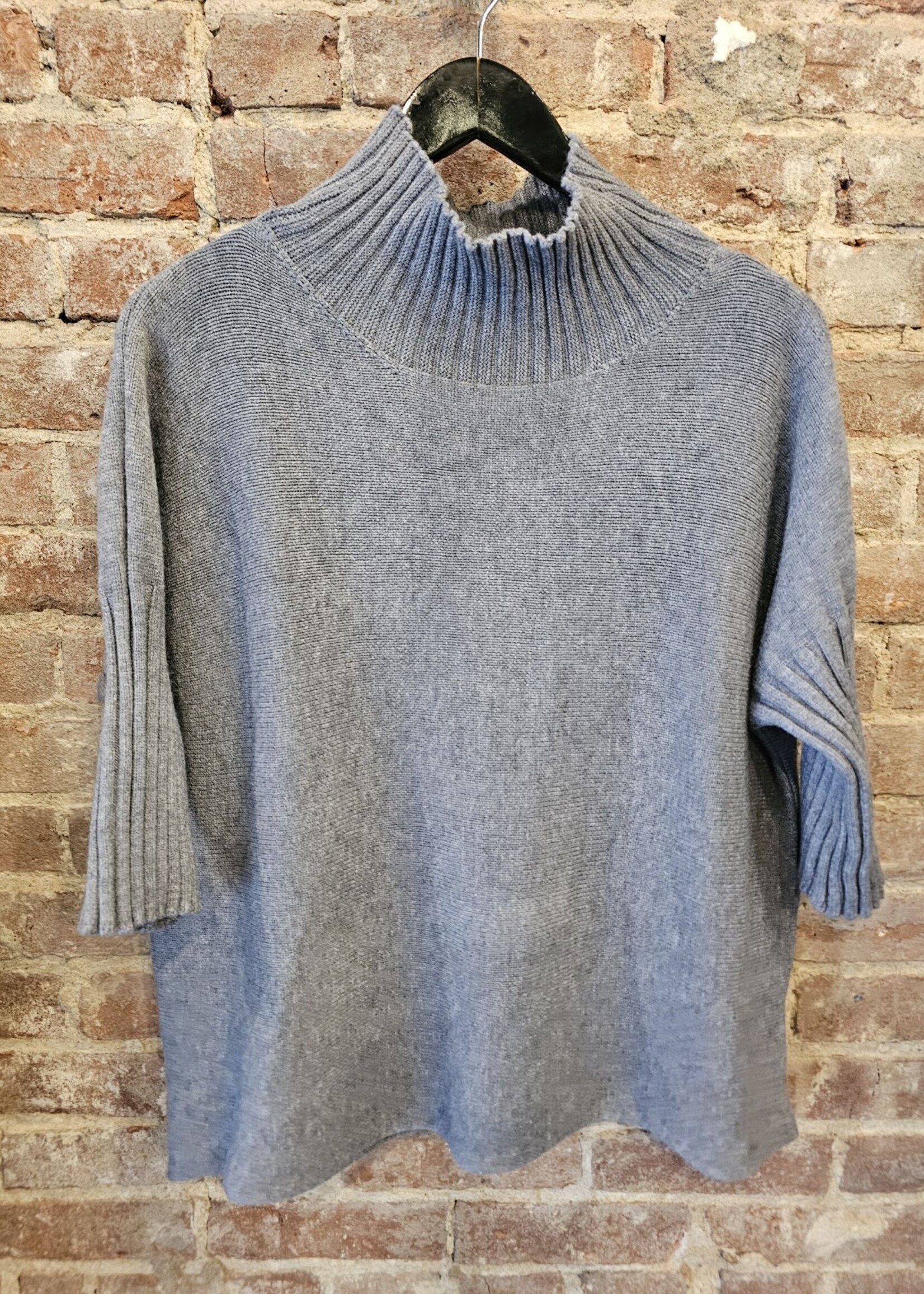Ribbed sleeve mock neck +5 colors
