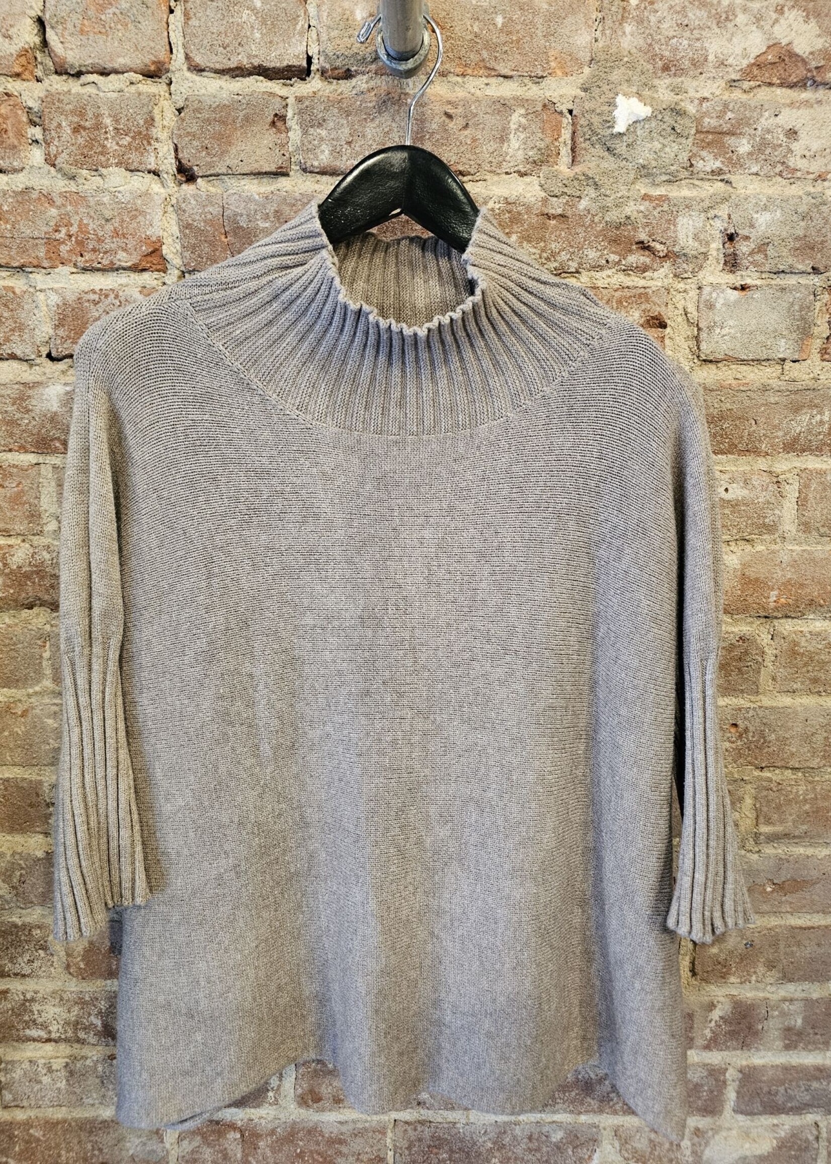 Ribbed sleeve mock neck +5 colors