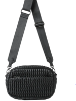 Black puckered bag