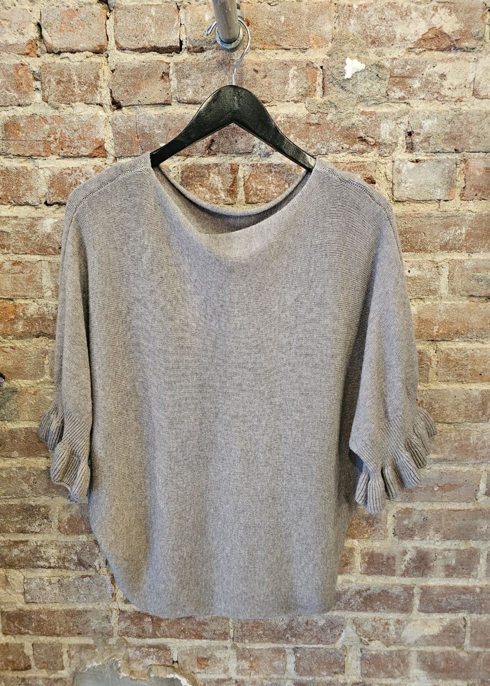 Ruffle sleeve sweater +4 colors