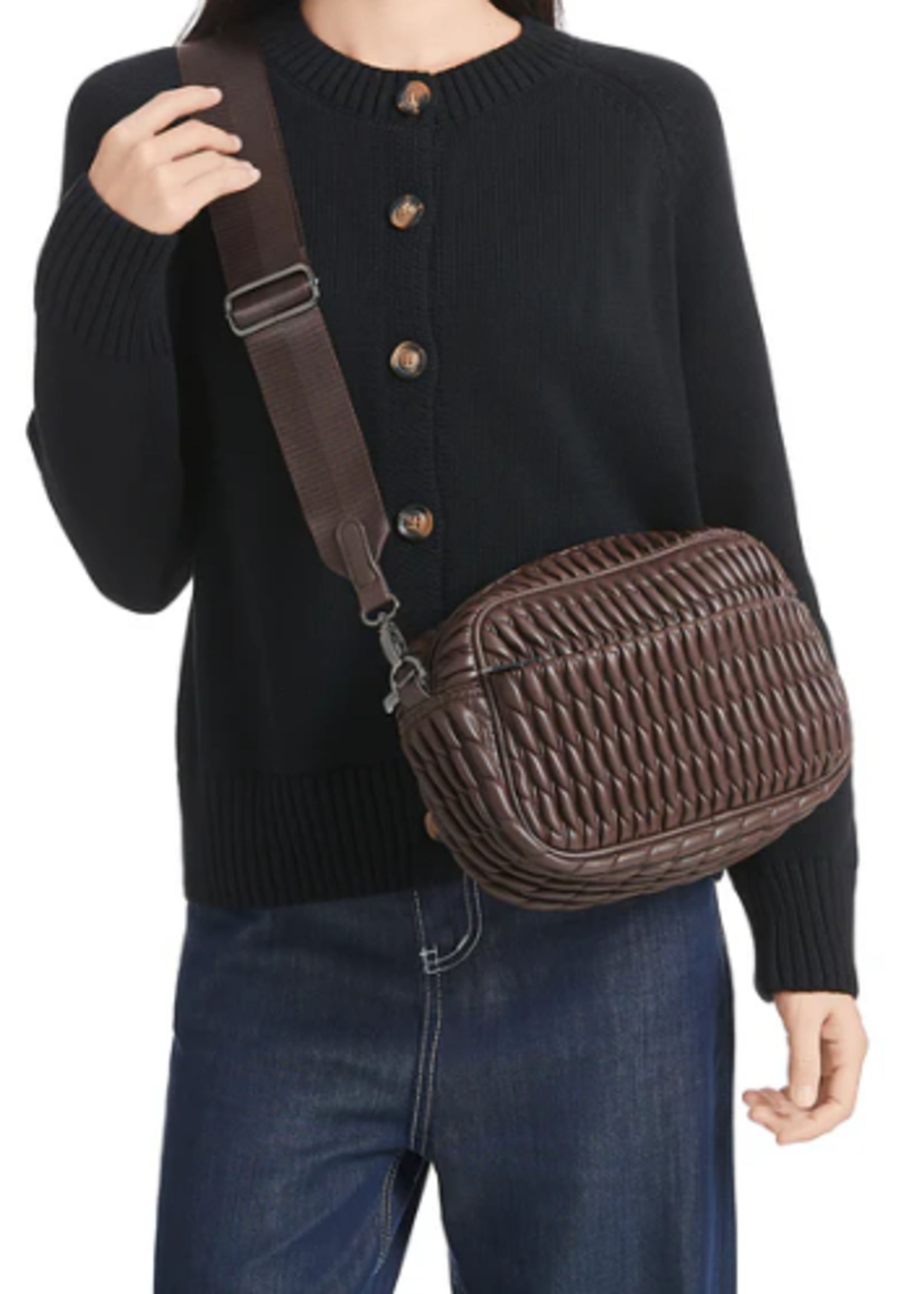 Small puckered crossbody