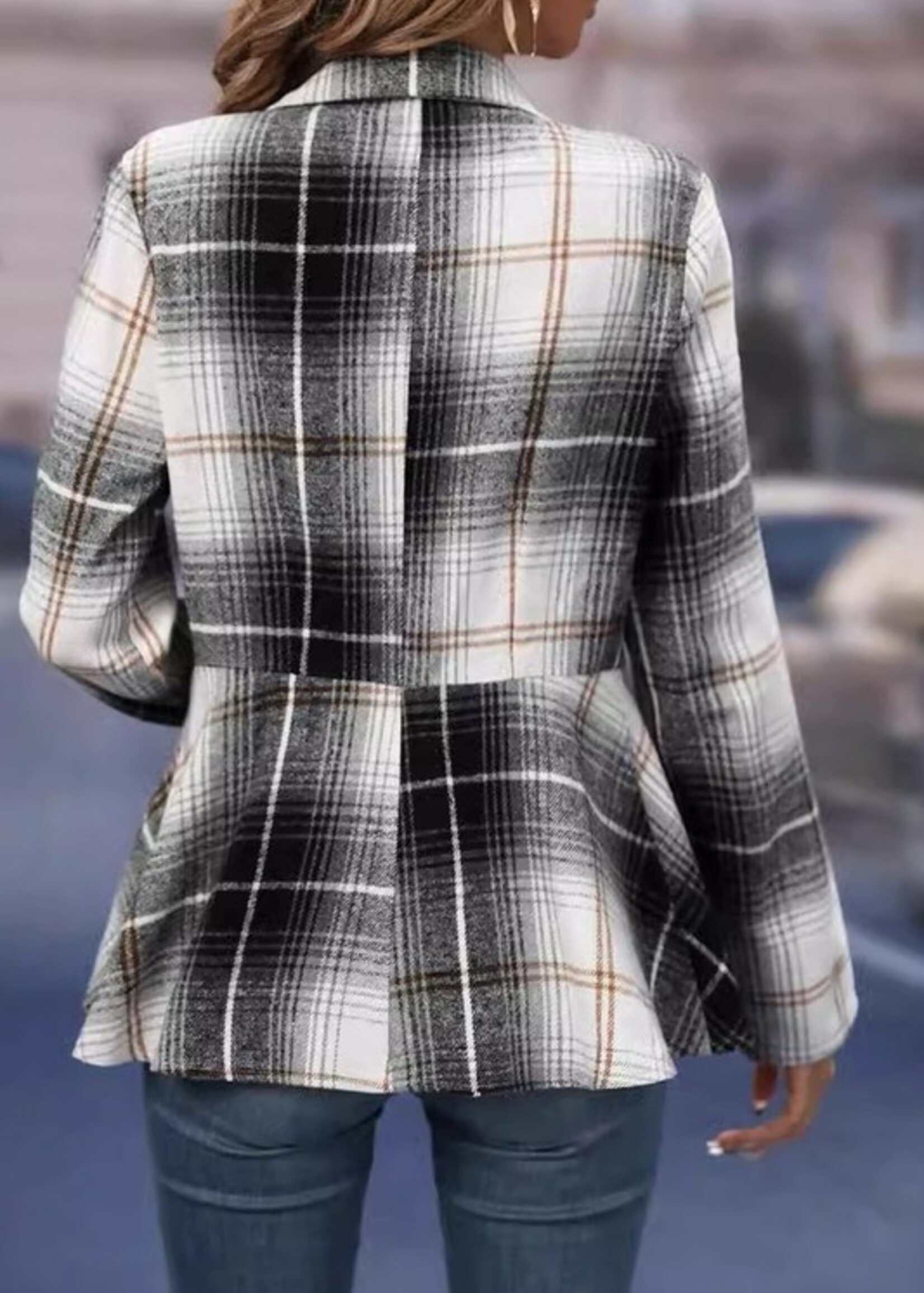 Plaid blazer