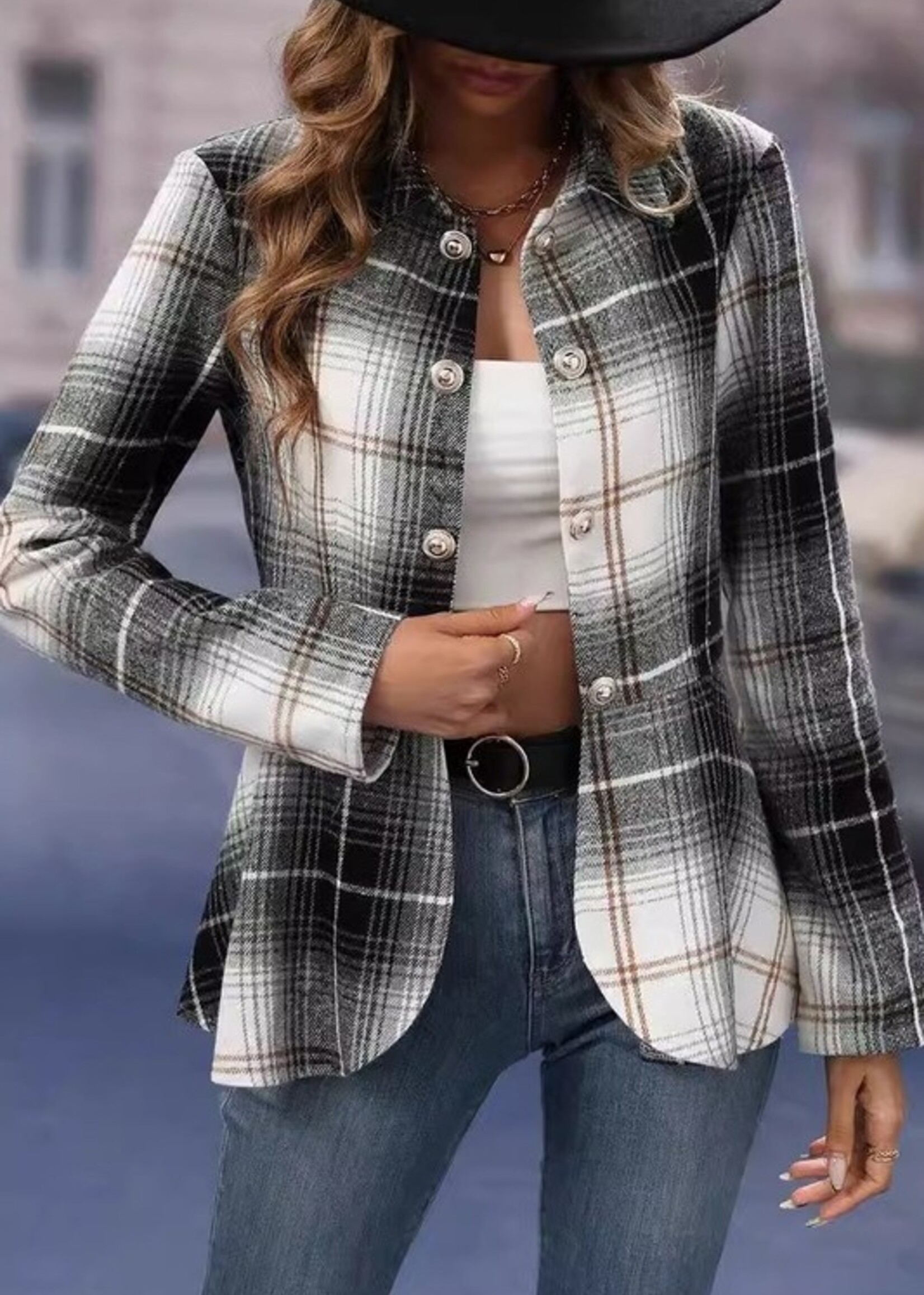 Plaid blazer