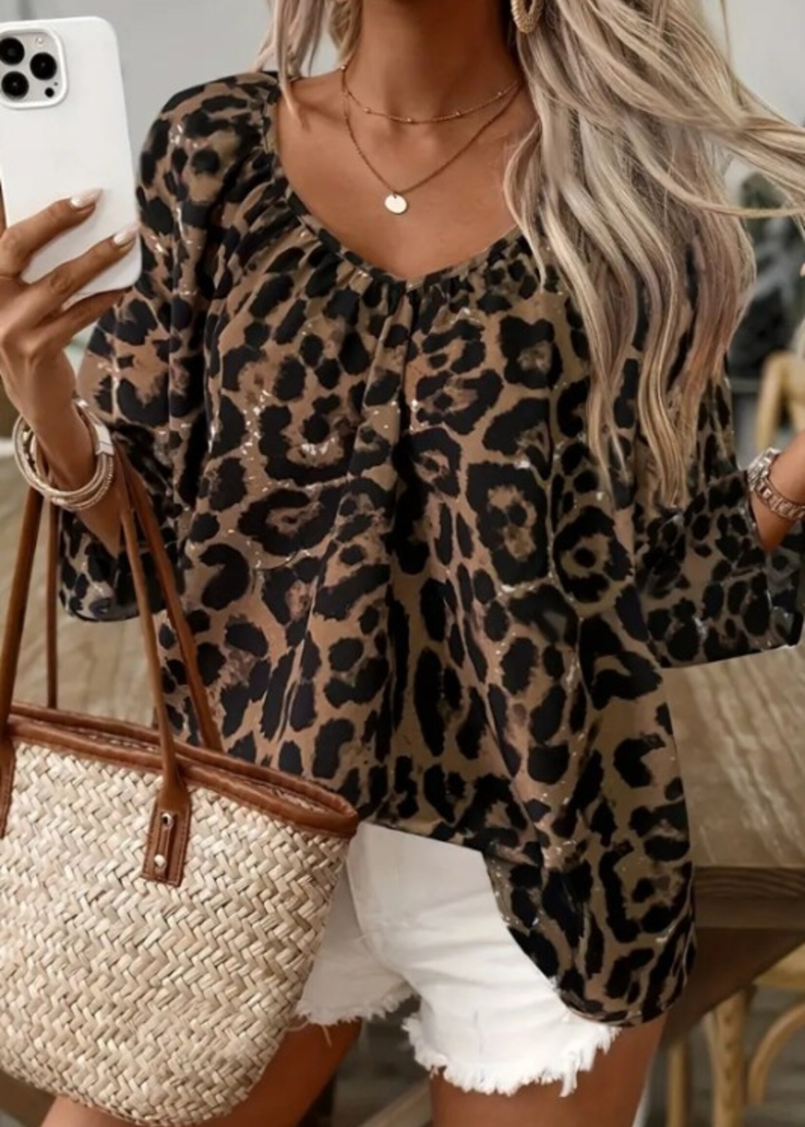 Leopard blouse +2 colors