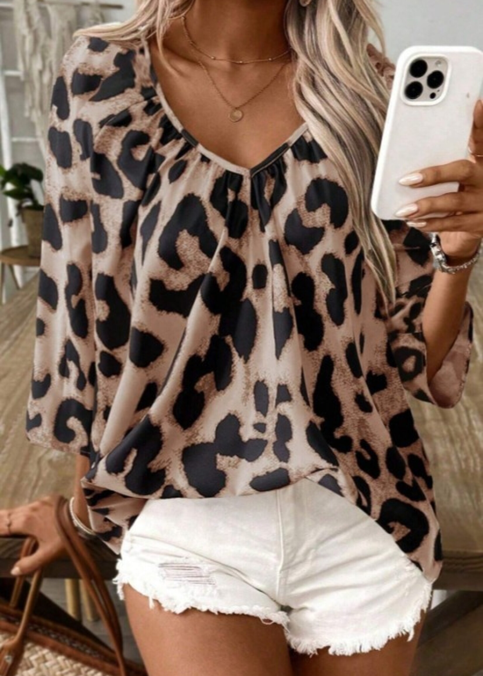 Leopard blouse +2 colors