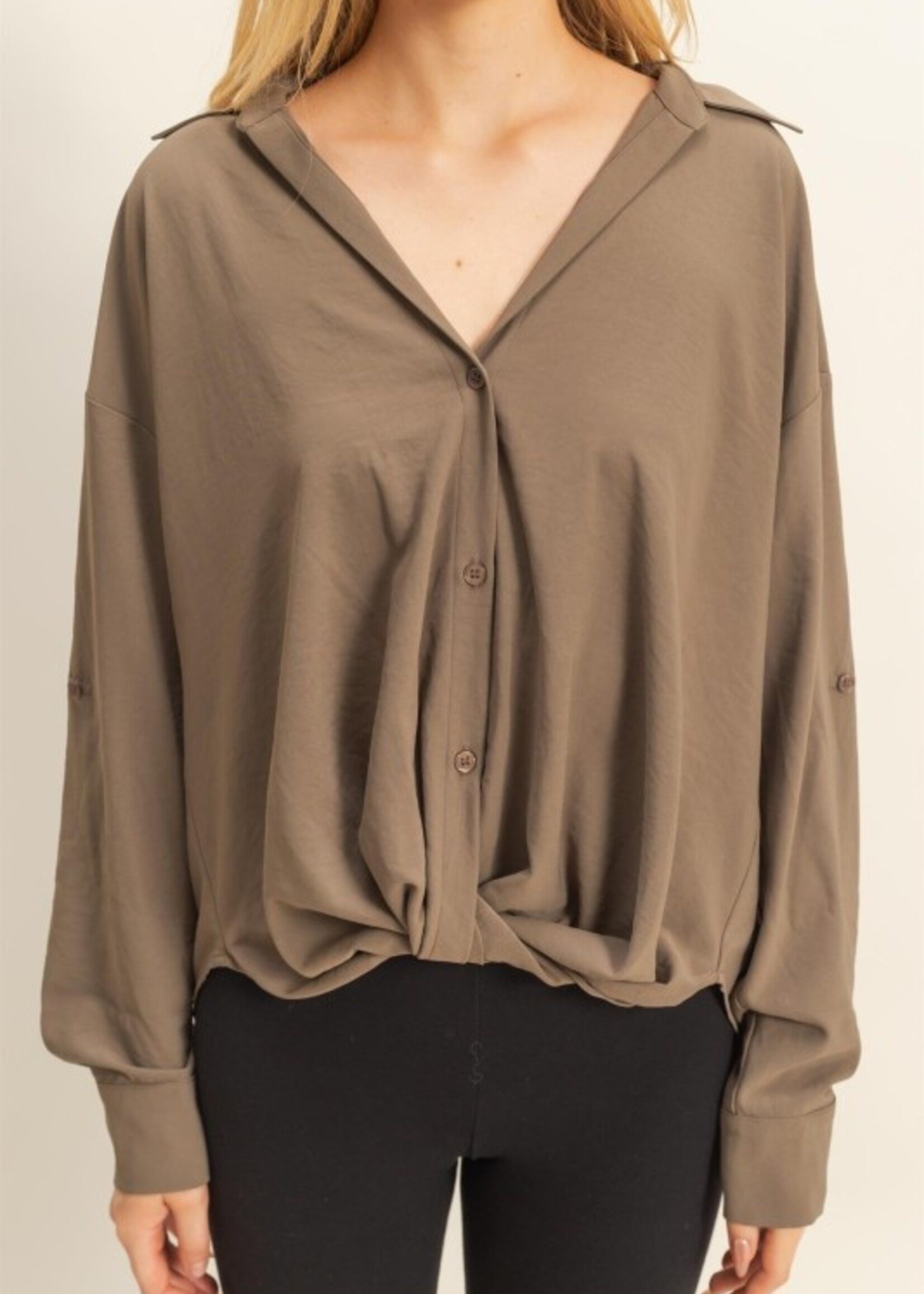 Front tuck blouse +2 colors