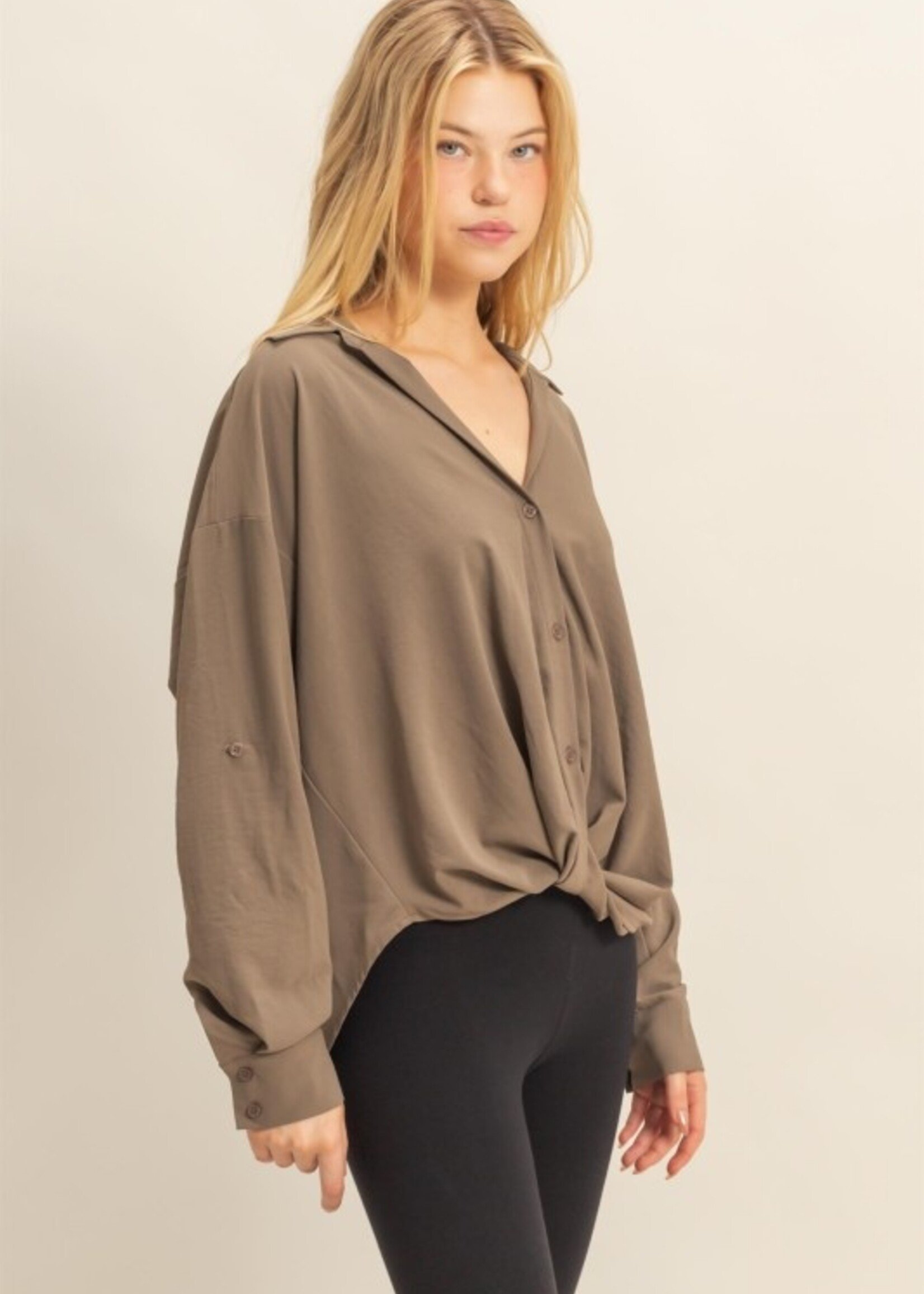 Front tuck blouse +2 colors