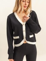Contrast cardigan