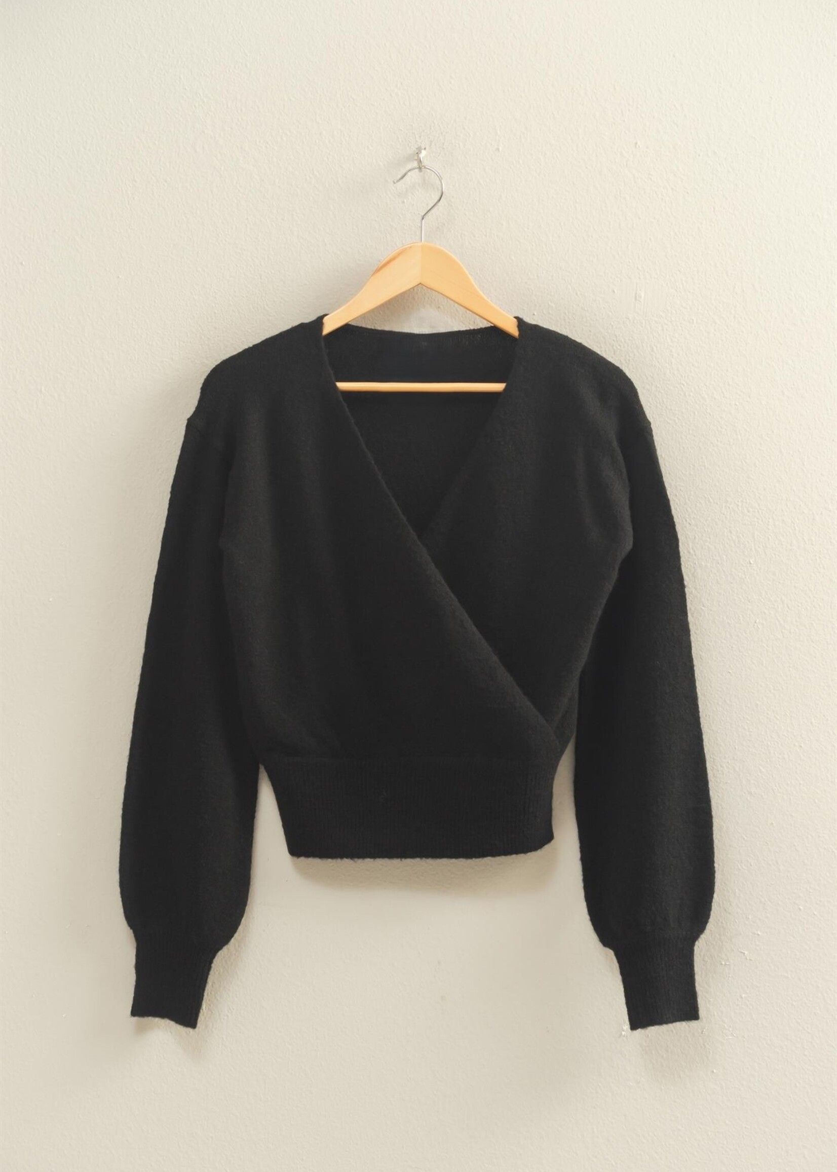 Crossover knit top +2 colors