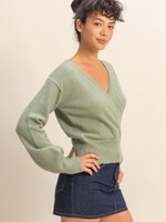 Crossover knit top +2 colors