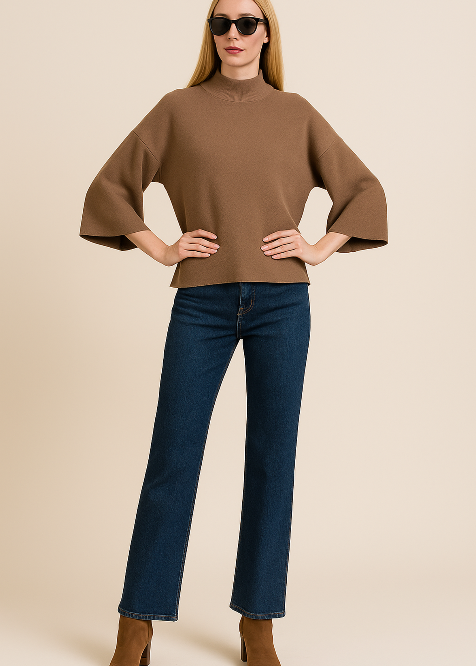 Hi rise straight leg