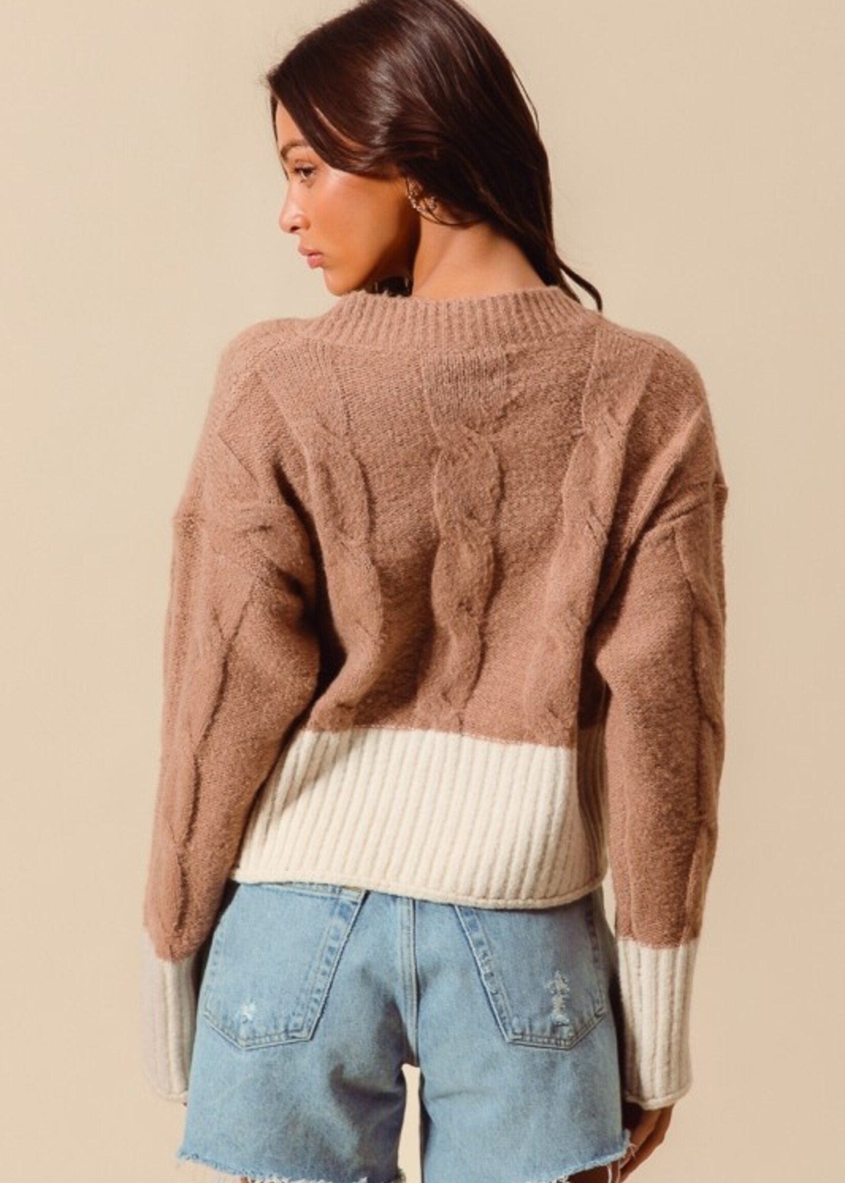 Two tone sweater