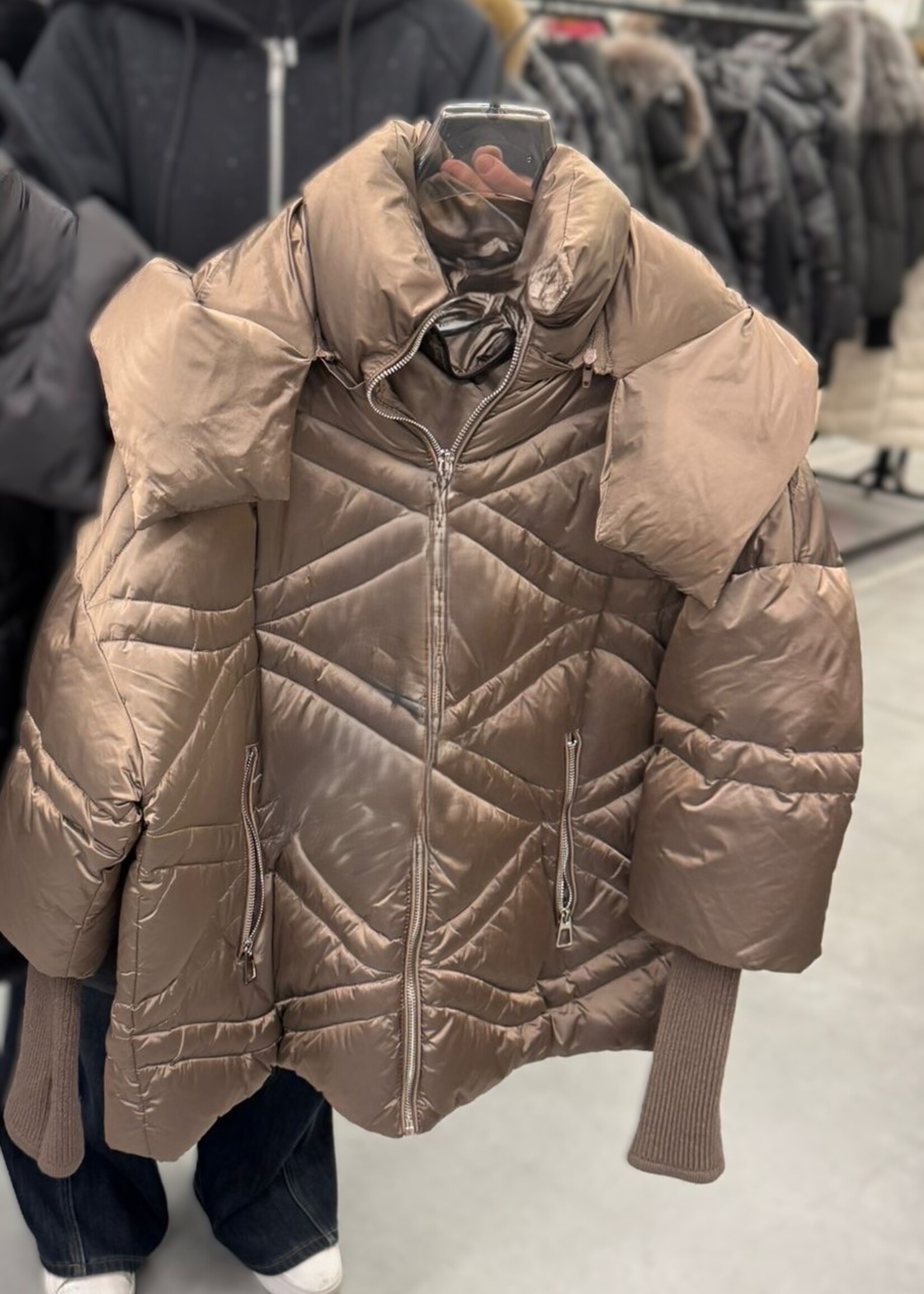 Zigzag puffer +2 colors