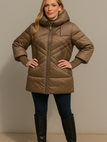 Zigzag puffer +2 colors