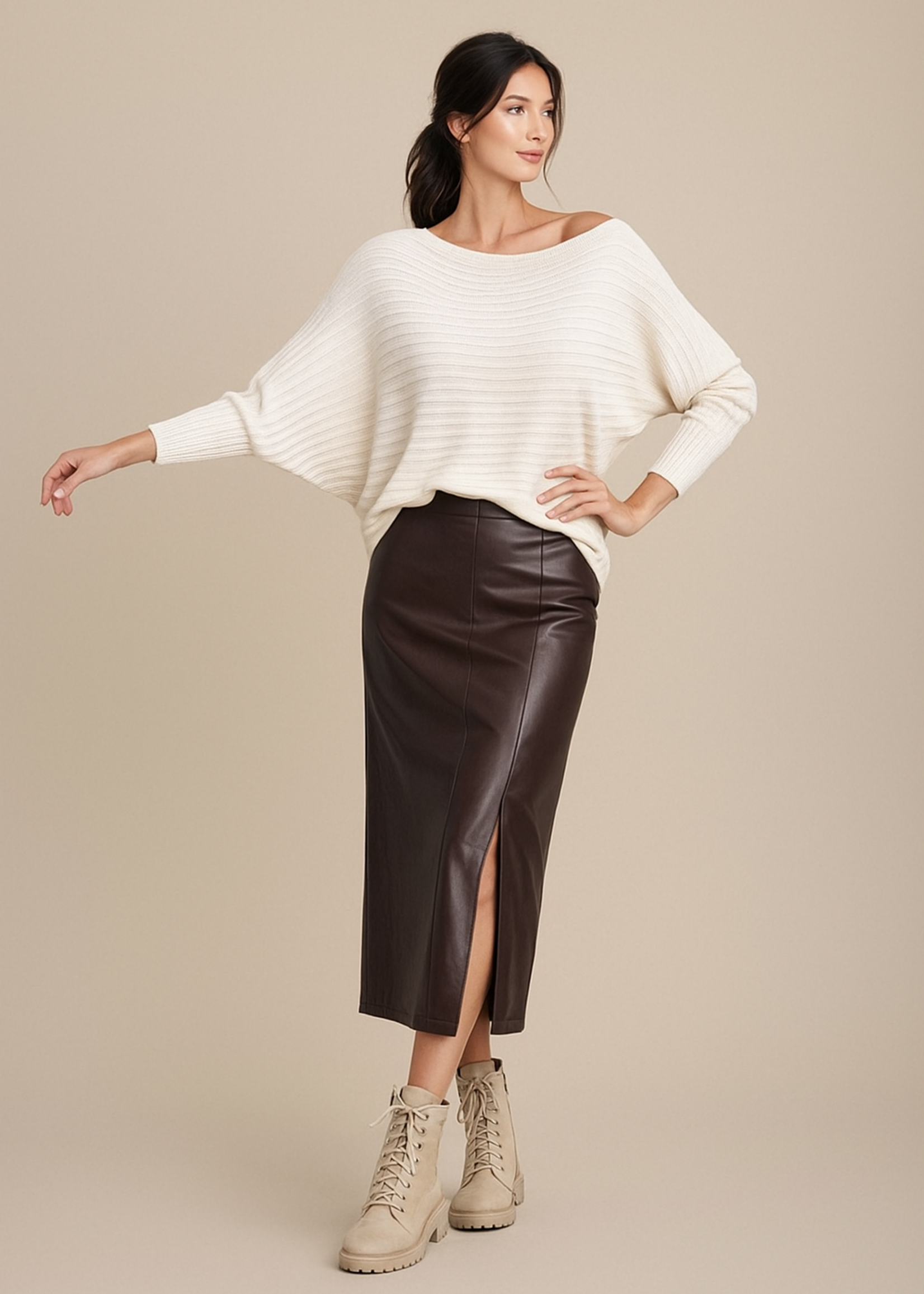 Rib boat neck +4 colors