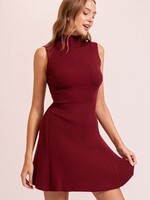 Knit flare dress