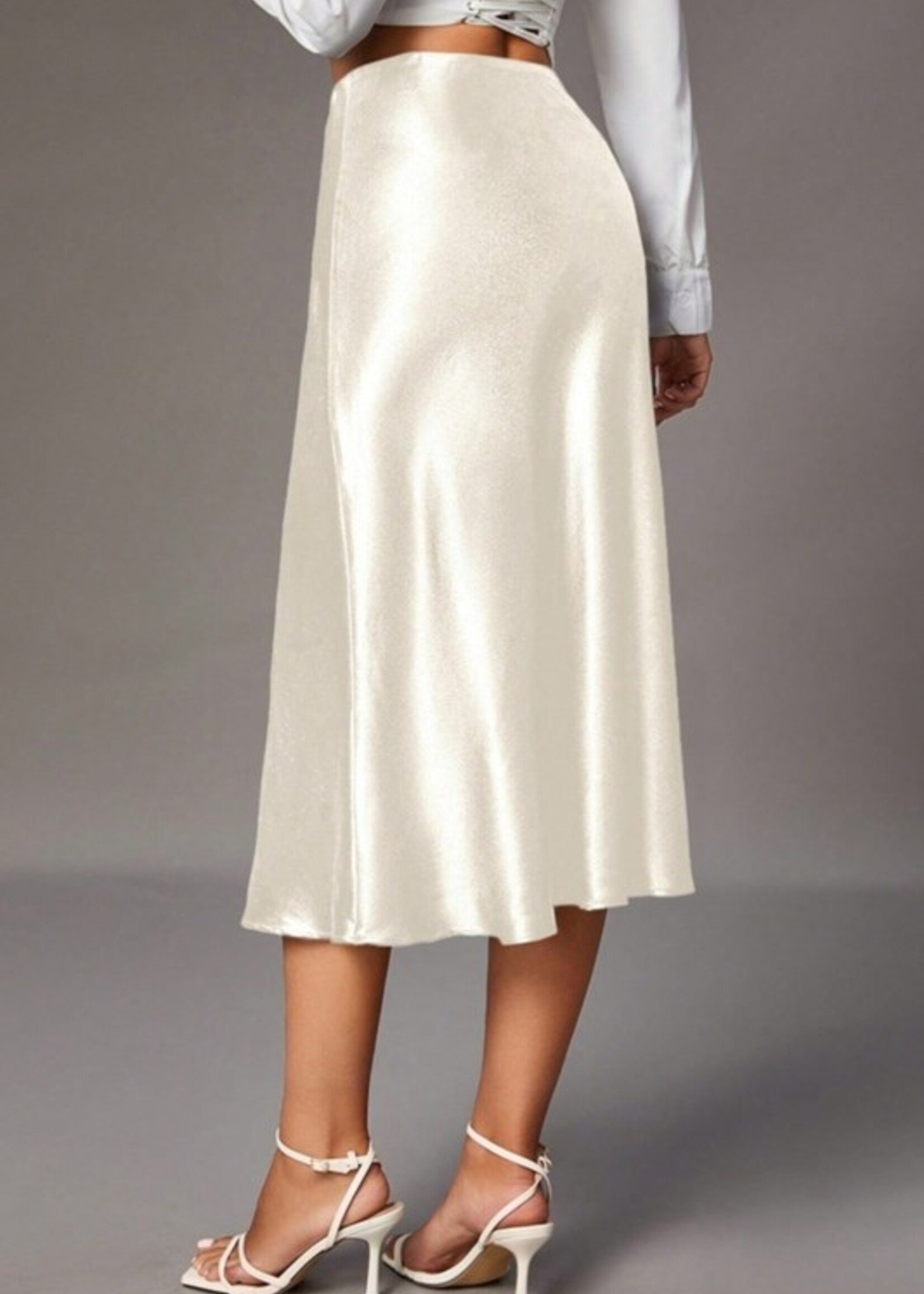 Satin midi skirt +2 colors