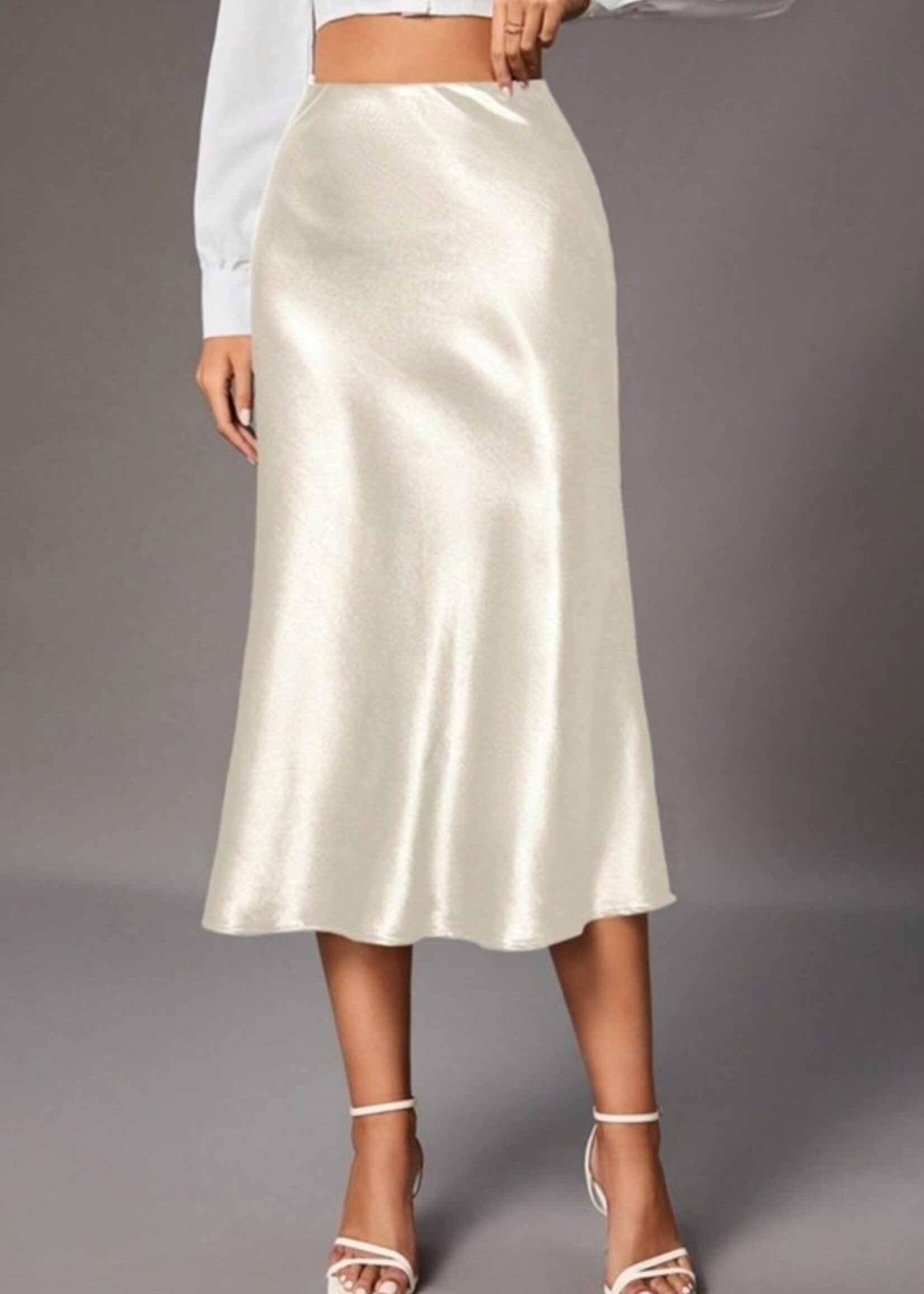 Satin midi skirt +2 colors