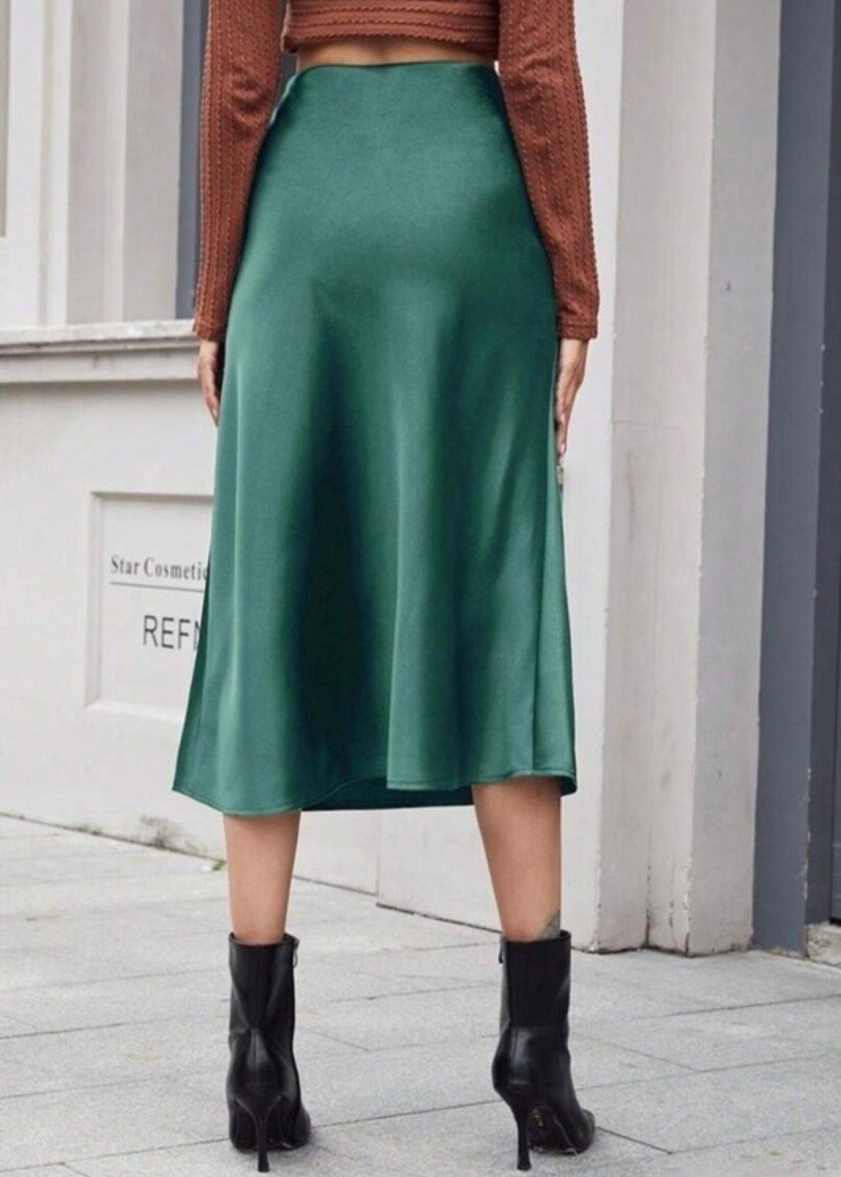Satin midi skirt +2 colors