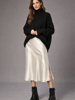 Satin midi skirt +2 colors