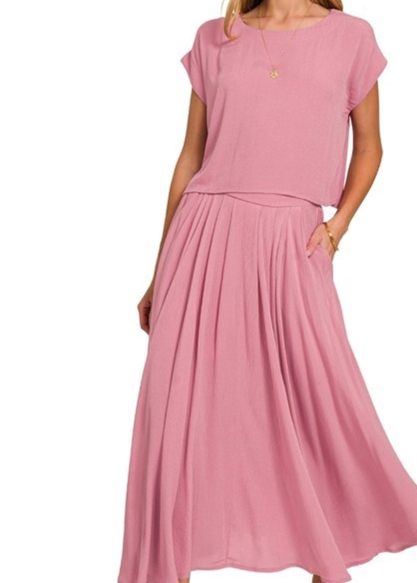 Gauze skirt set +2 colors