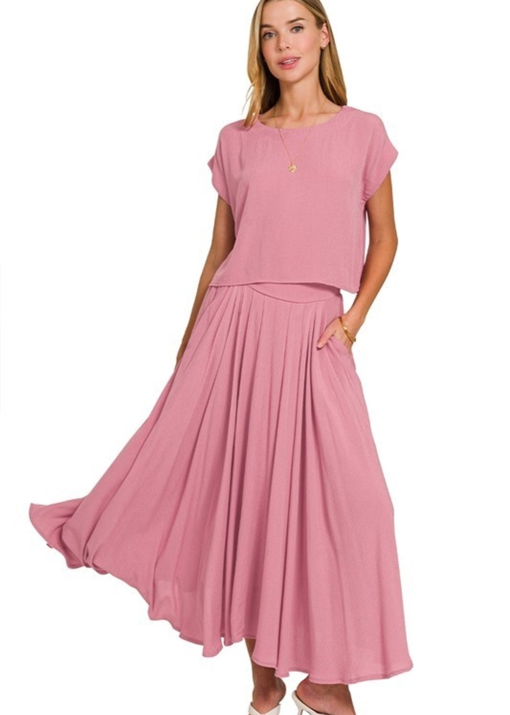 Gauze skirt set +2 colors