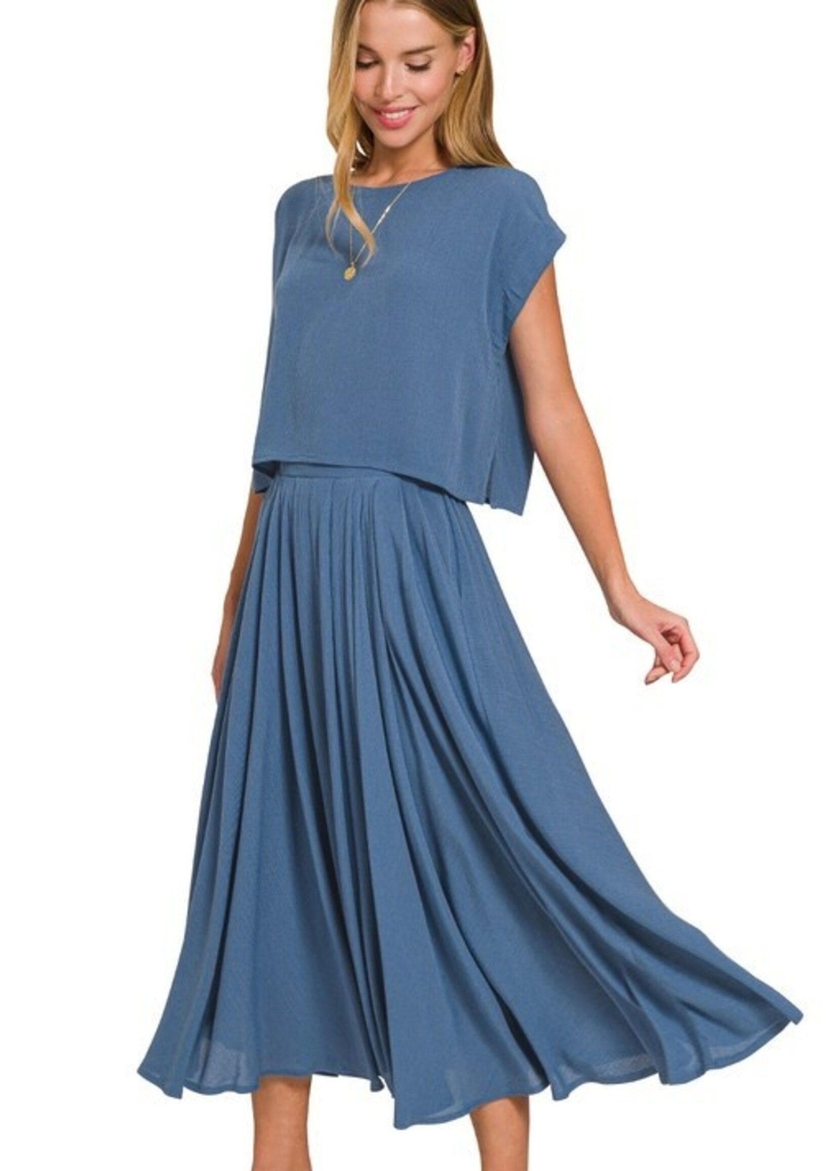 Gauze skirt set +2 colors