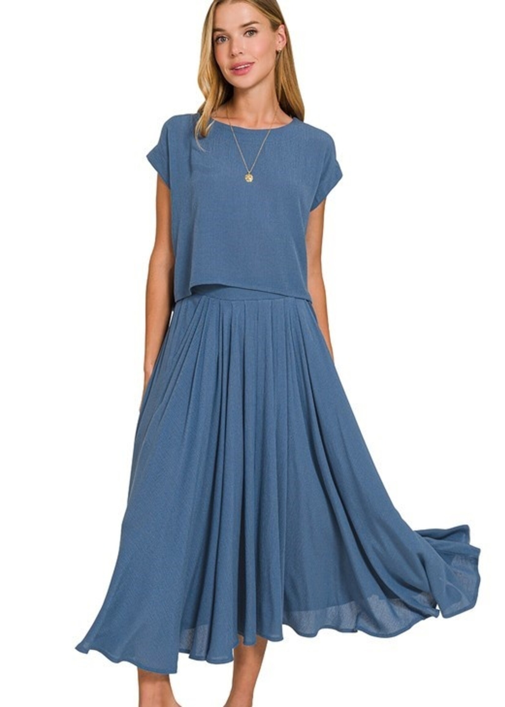 Gauze skirt set +2 colors