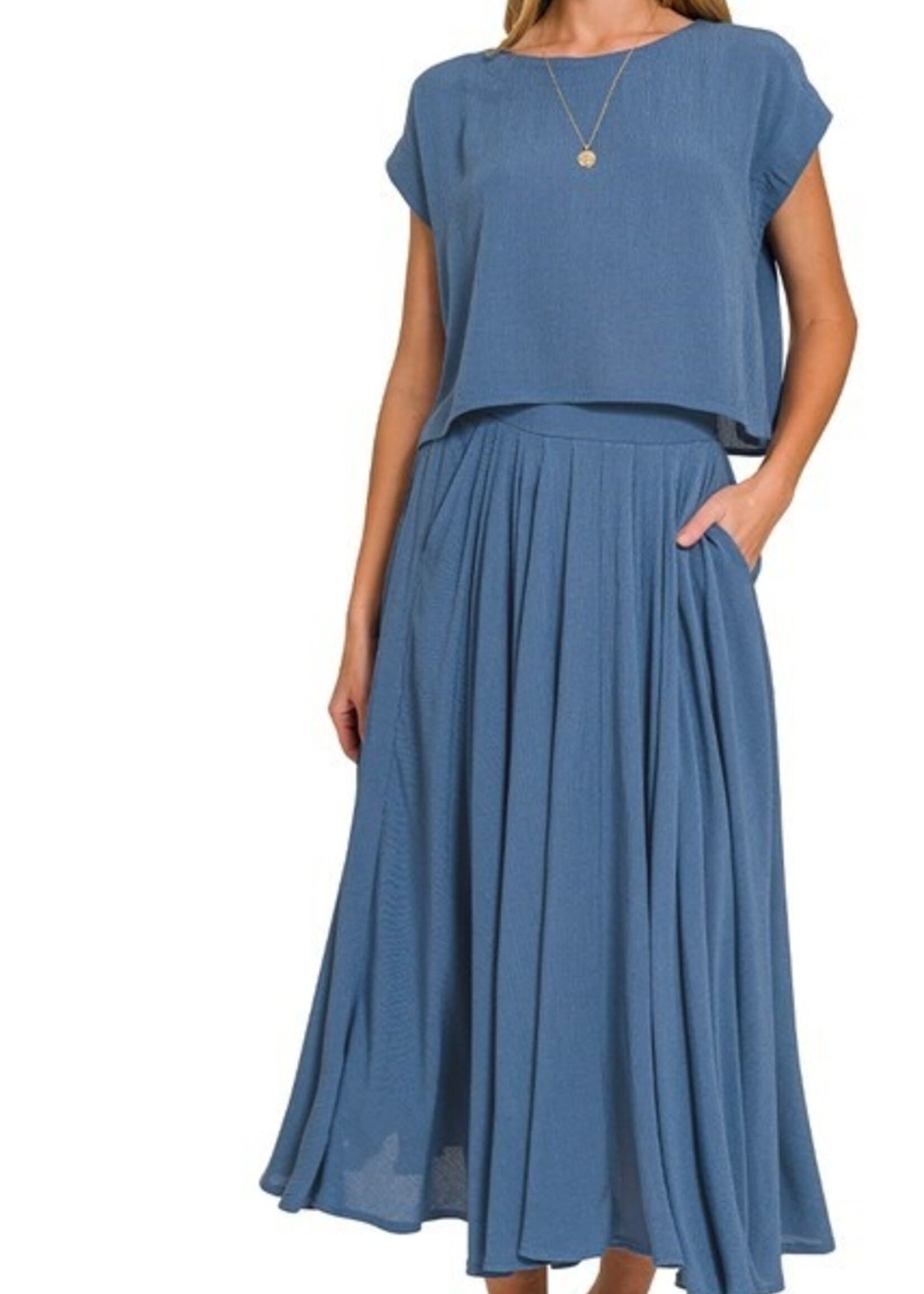 Gauze skirt set +2 colors