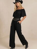 Off the shoulder jumpsuit