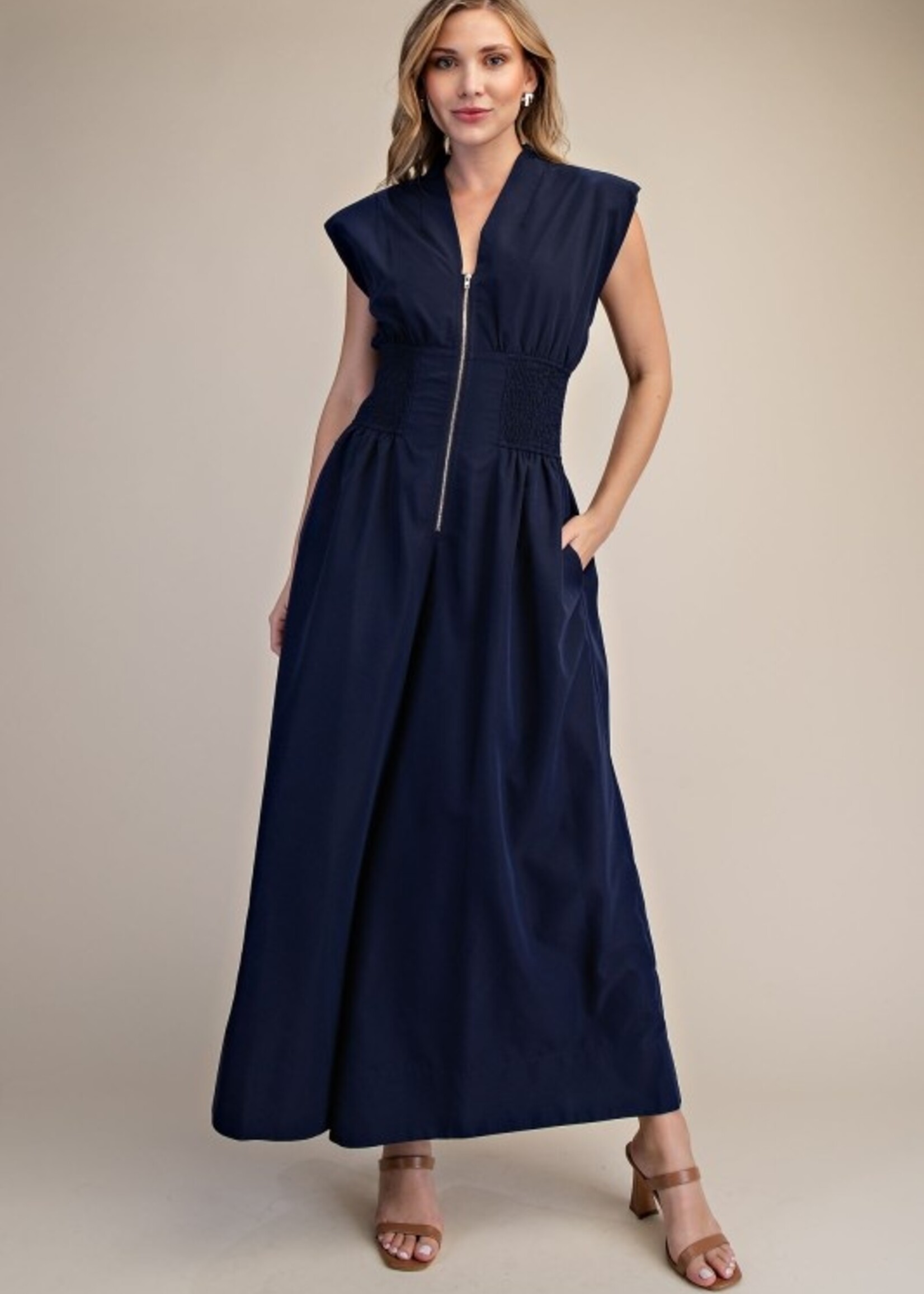 Smock waist jumpsuit +2 colors