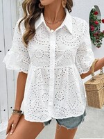 Eyelet blouse