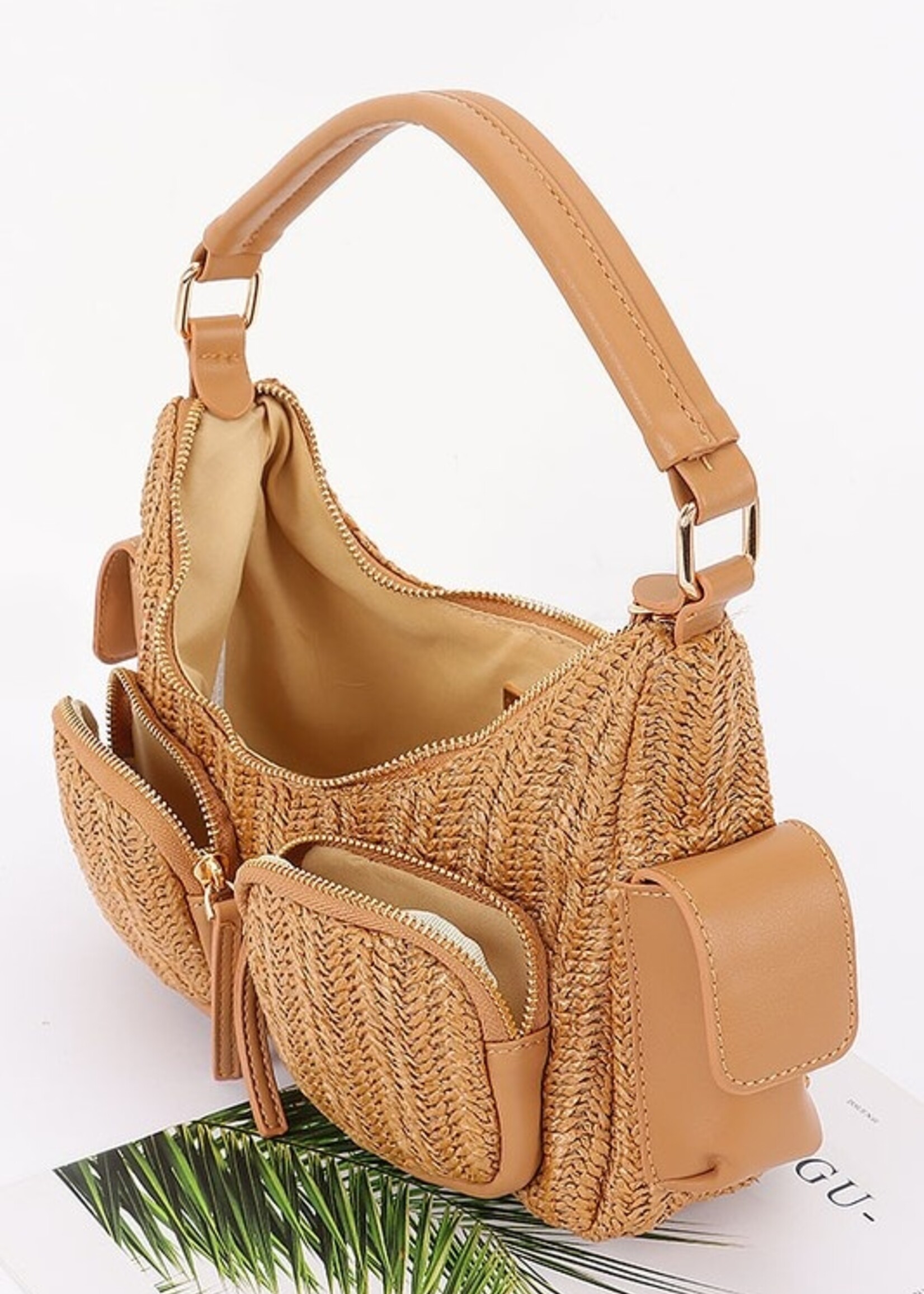 Straw pocket bag +3colors