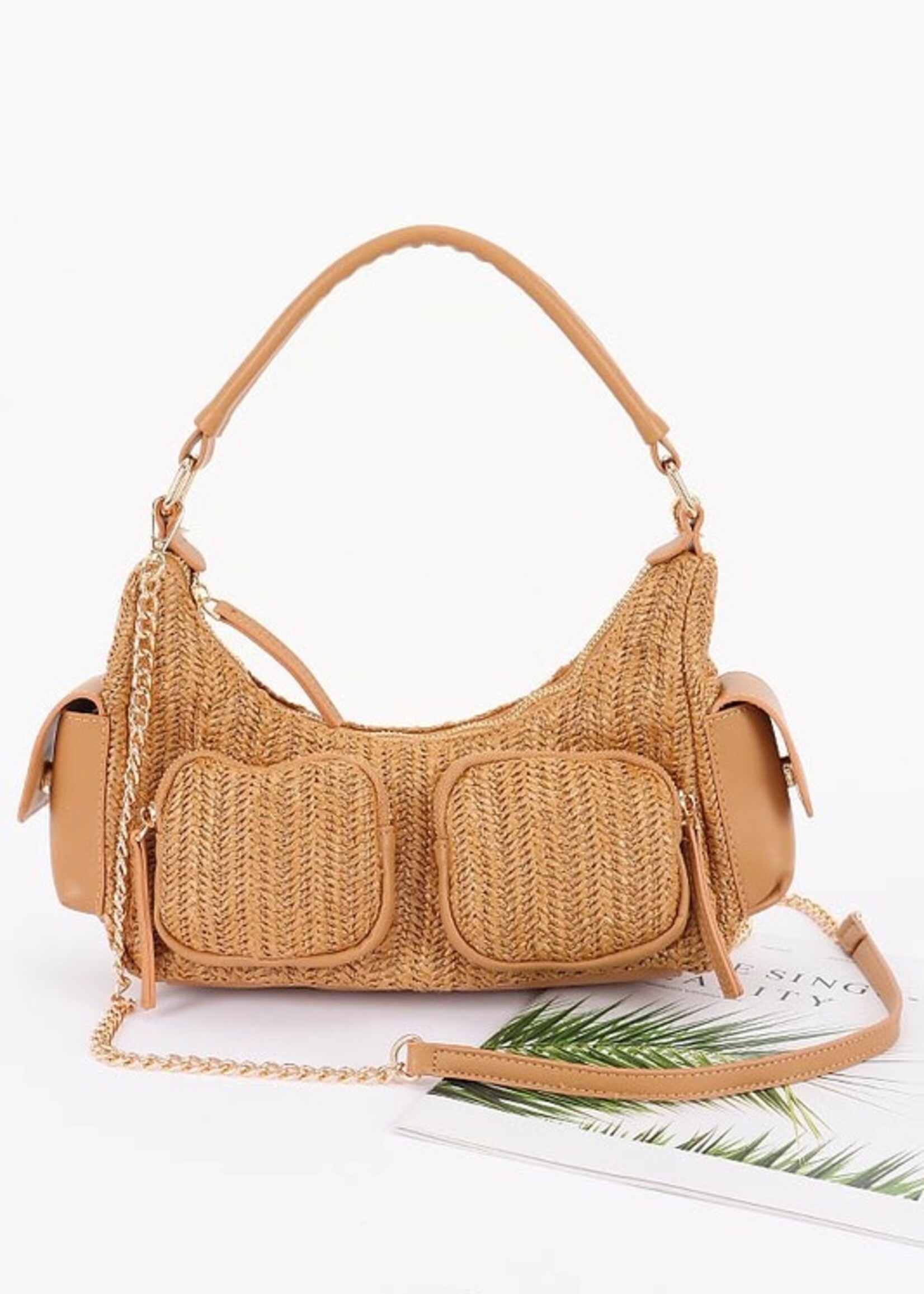 Straw pocket bag +3colors