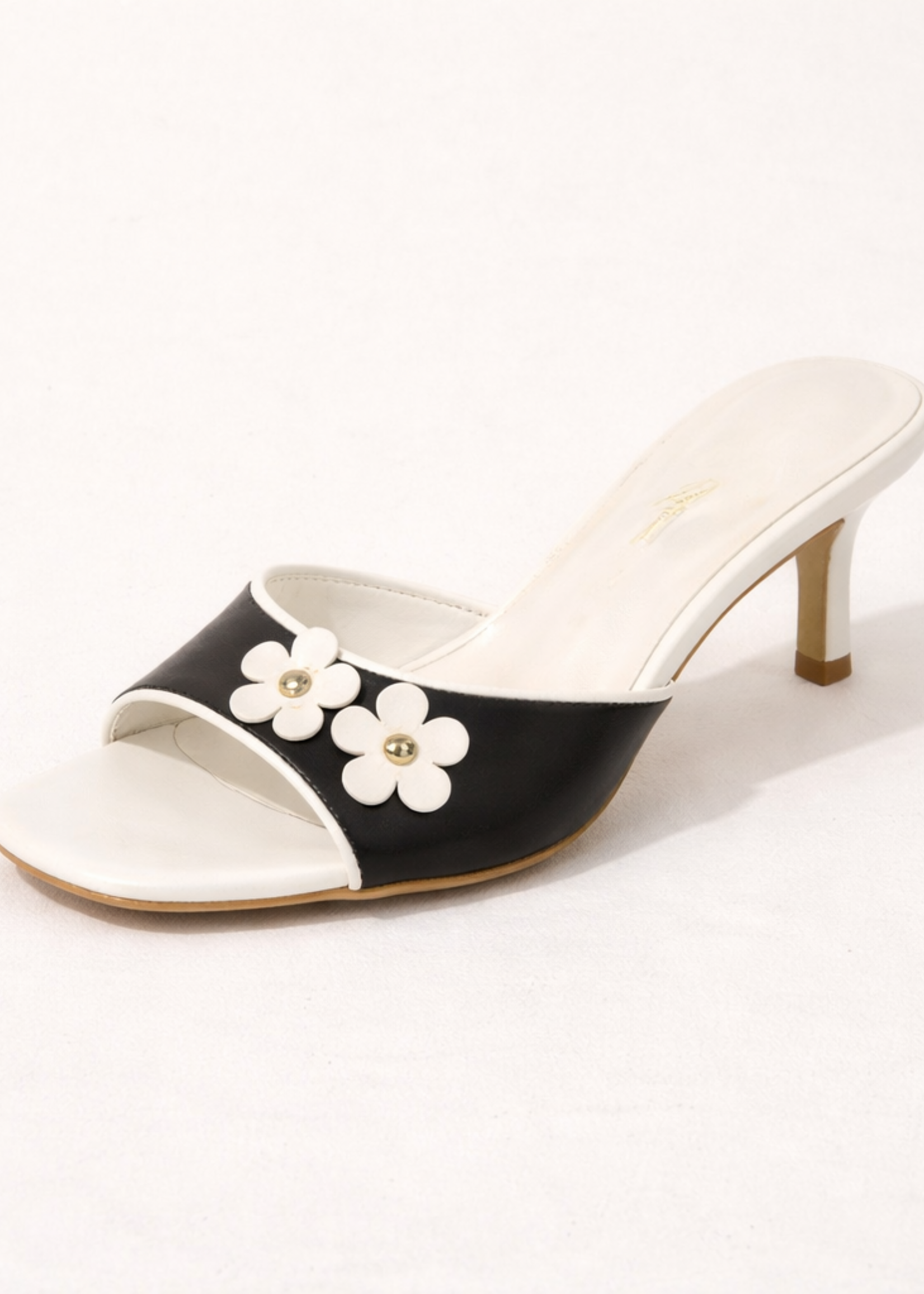 Flower kitten heel +2 colors