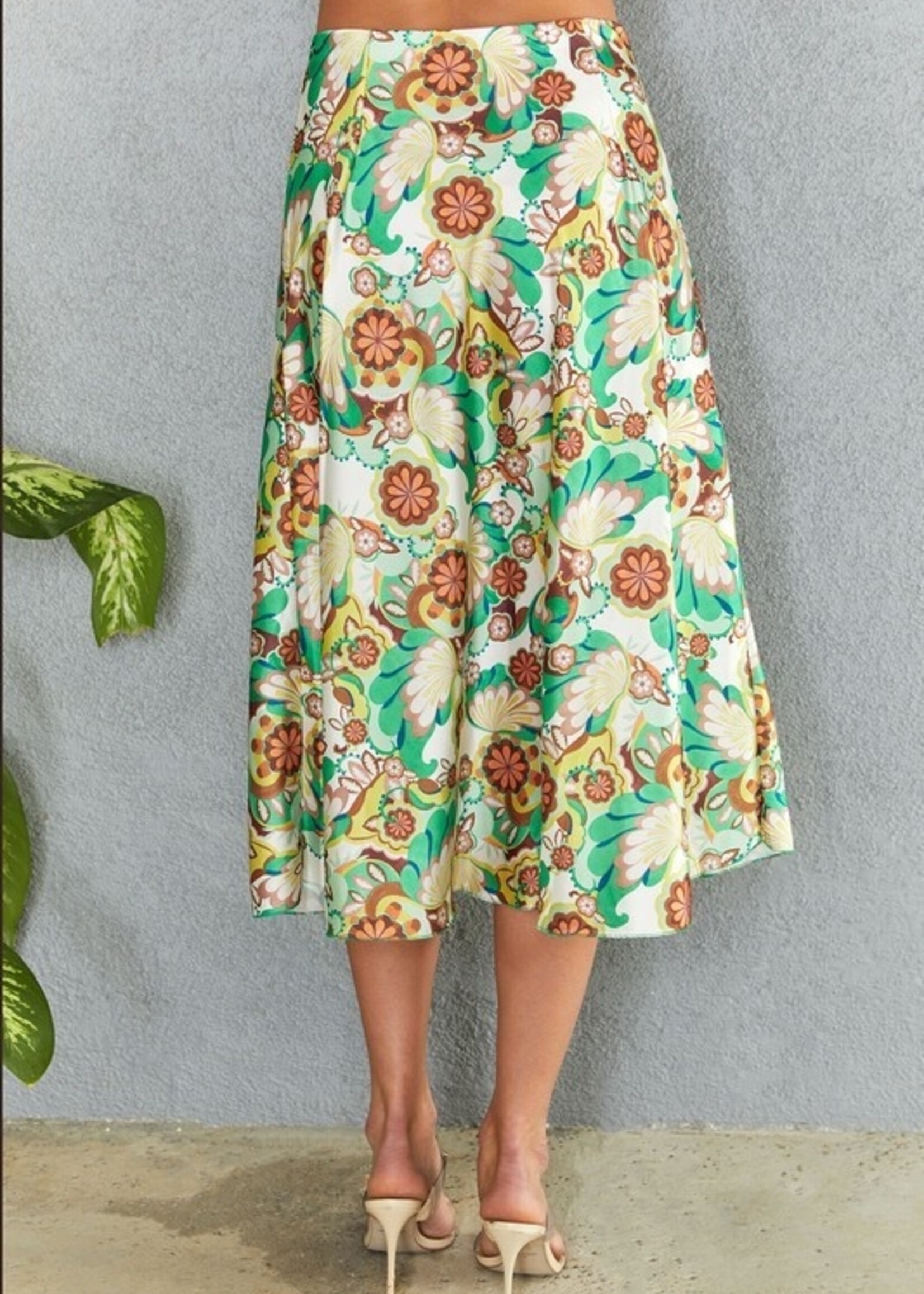 Floral midi skirt +2 colors